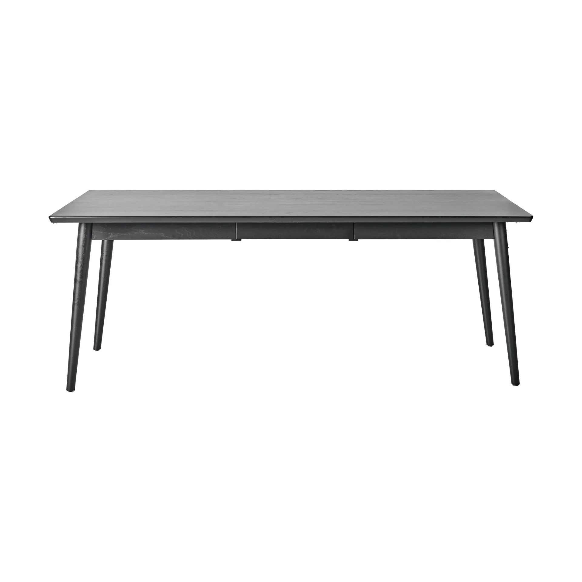 Tavolo da pranzo VIOR 90x200 cm, Rovere laccato nero NJRD