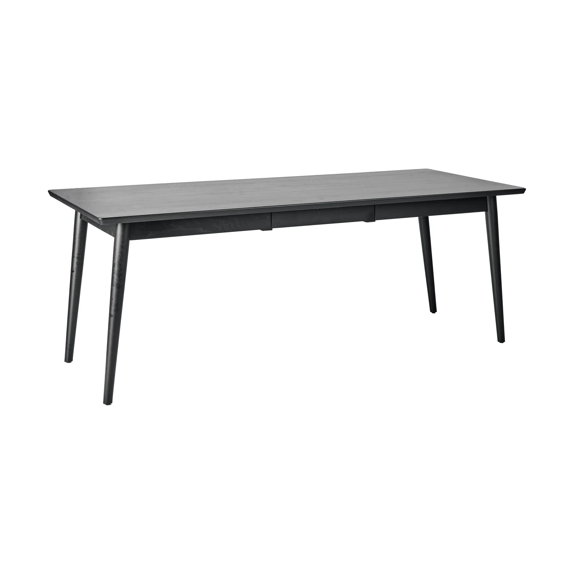 Tavolo da pranzo VIOR 90x200 cm, Rovere laccato nero NJRD