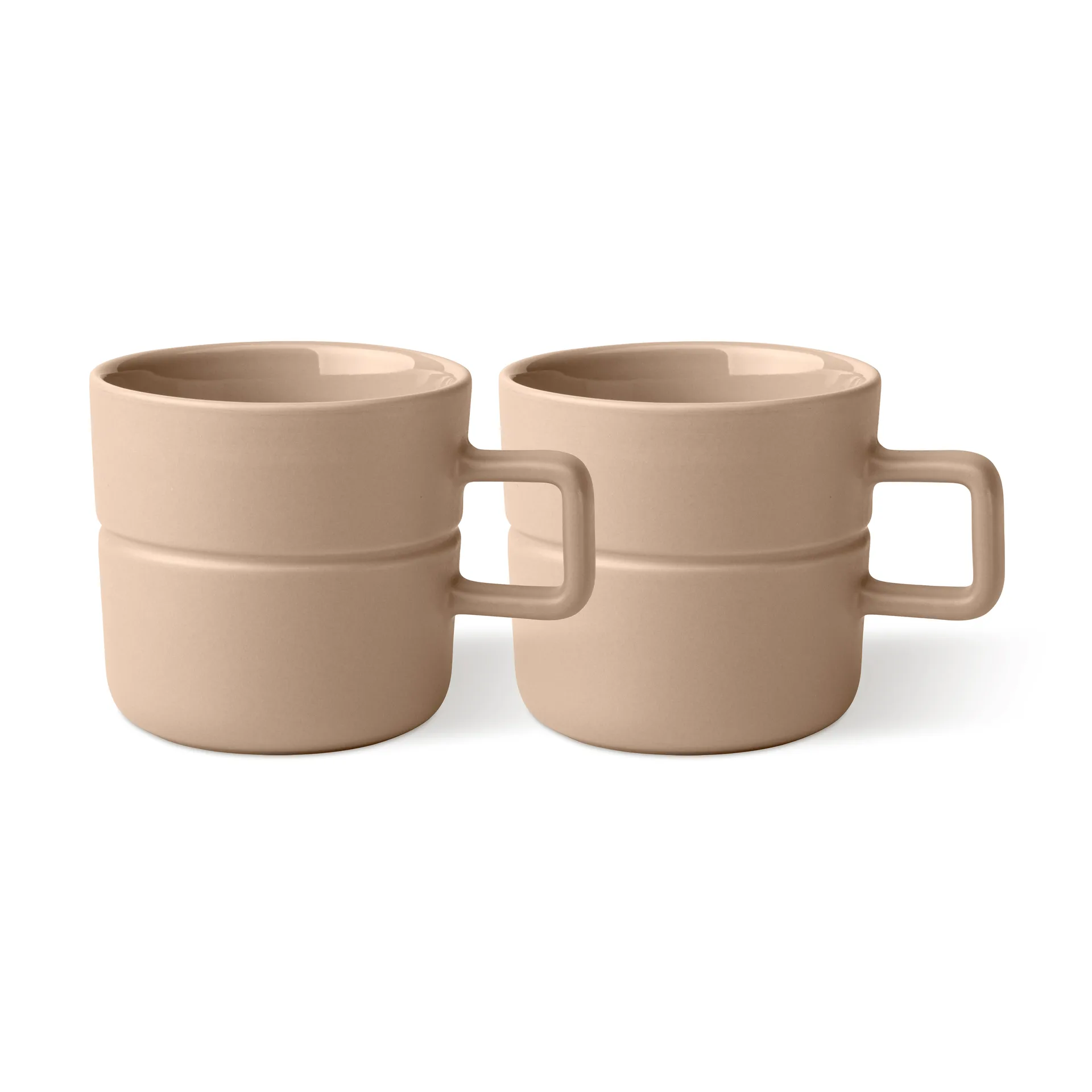 Tazza Lines 30 cl confezione da 2, beige NJRD
