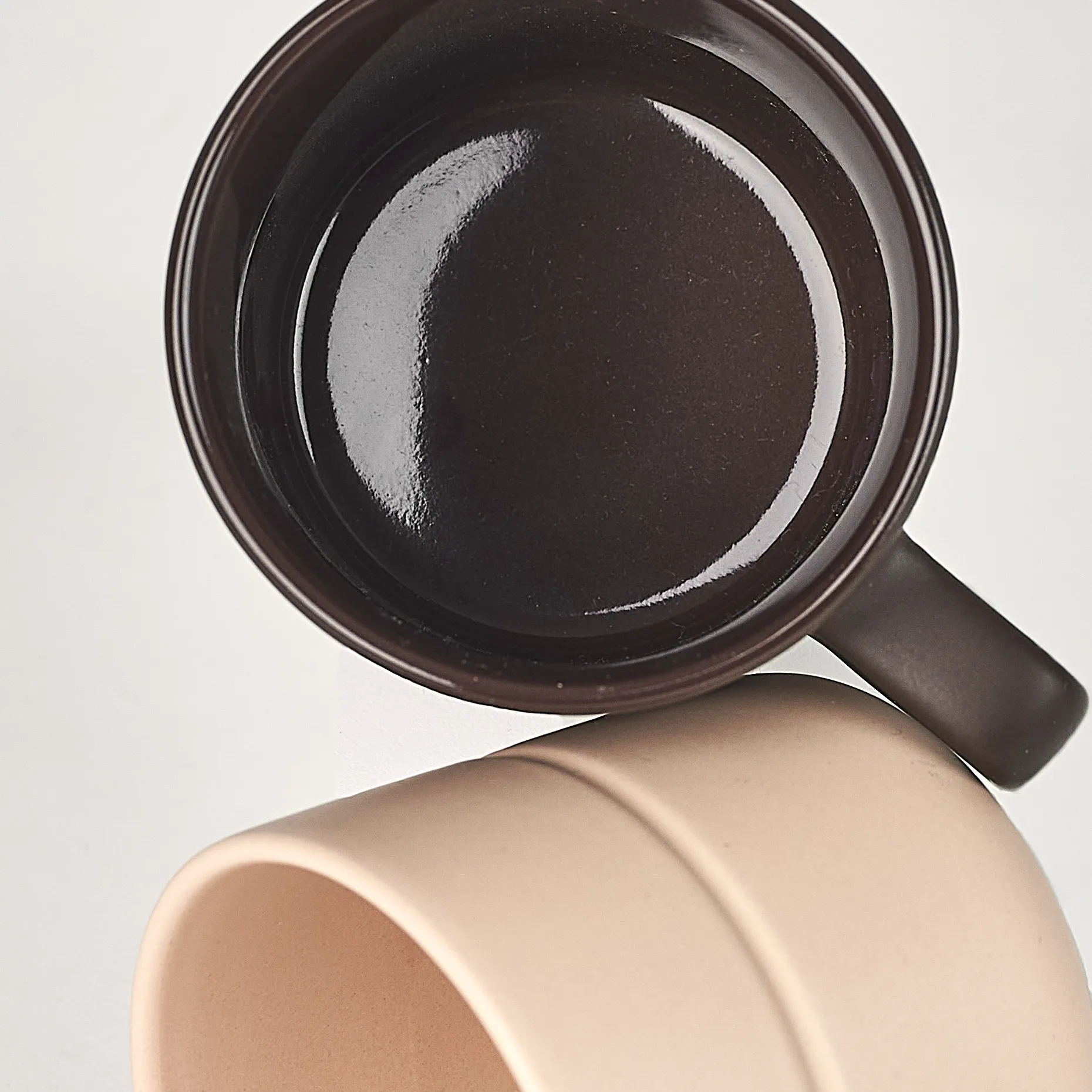 Tazza Lines 30 cl confezione da 2, beige NJRD