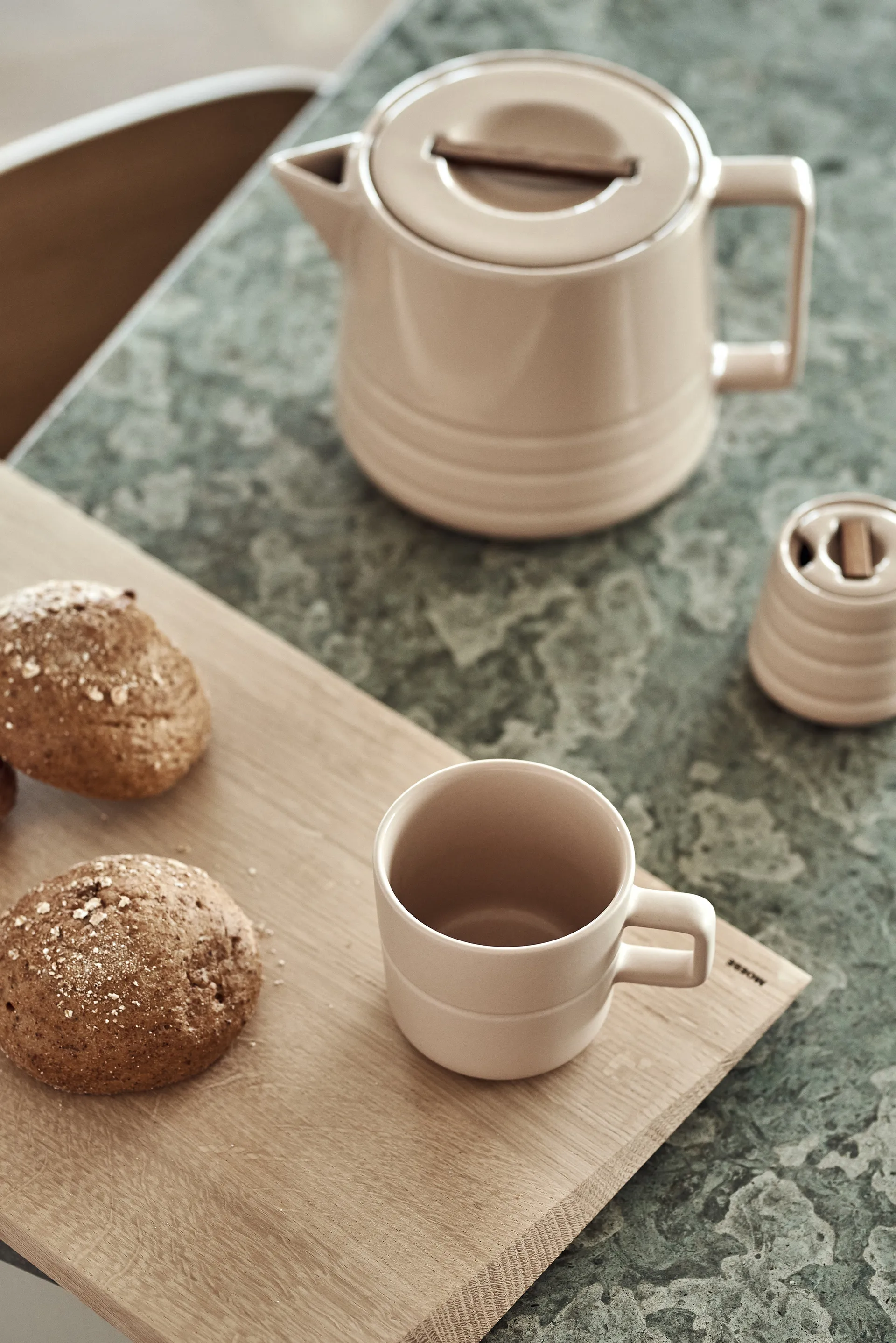 Tazza Lines 30 cl confezione da 2, beige NJRD