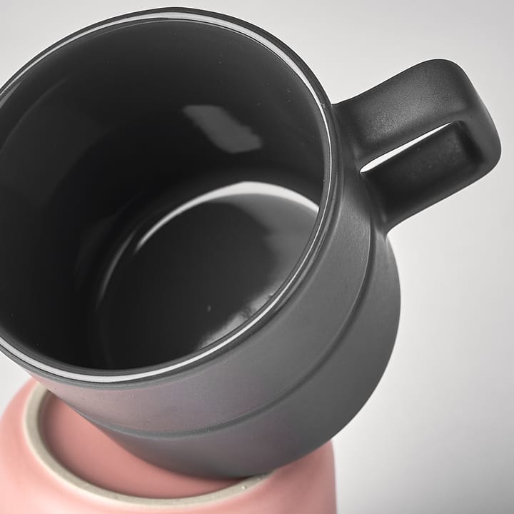 Tazza Lines 30 cl confezione da 2, grigio scuro NJRD