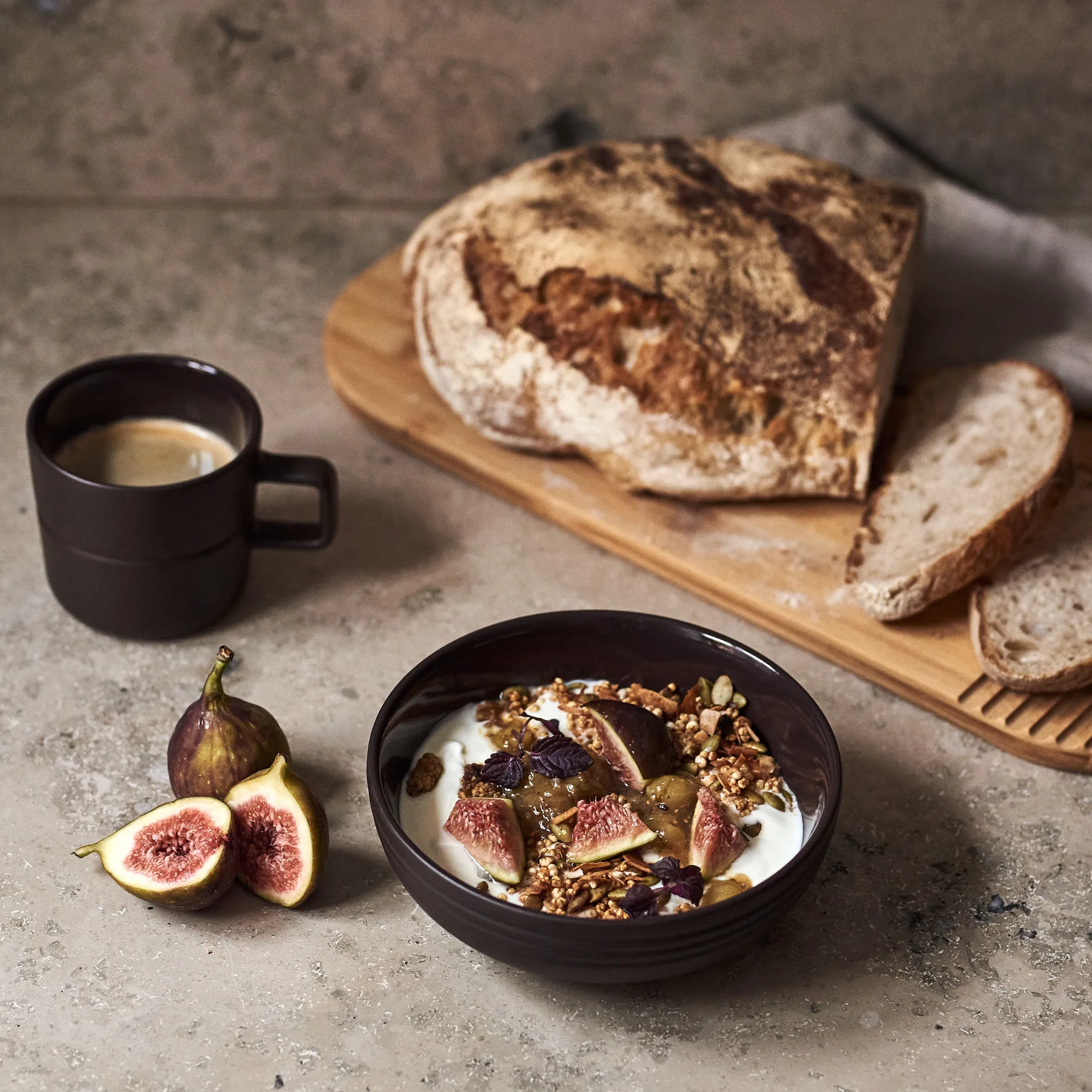 Tazza Lines 30 cl confezione da 2, marrone NJRD