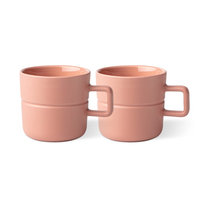 Tazza Lines 30 cl confezione da 2 - rosa - NJRD