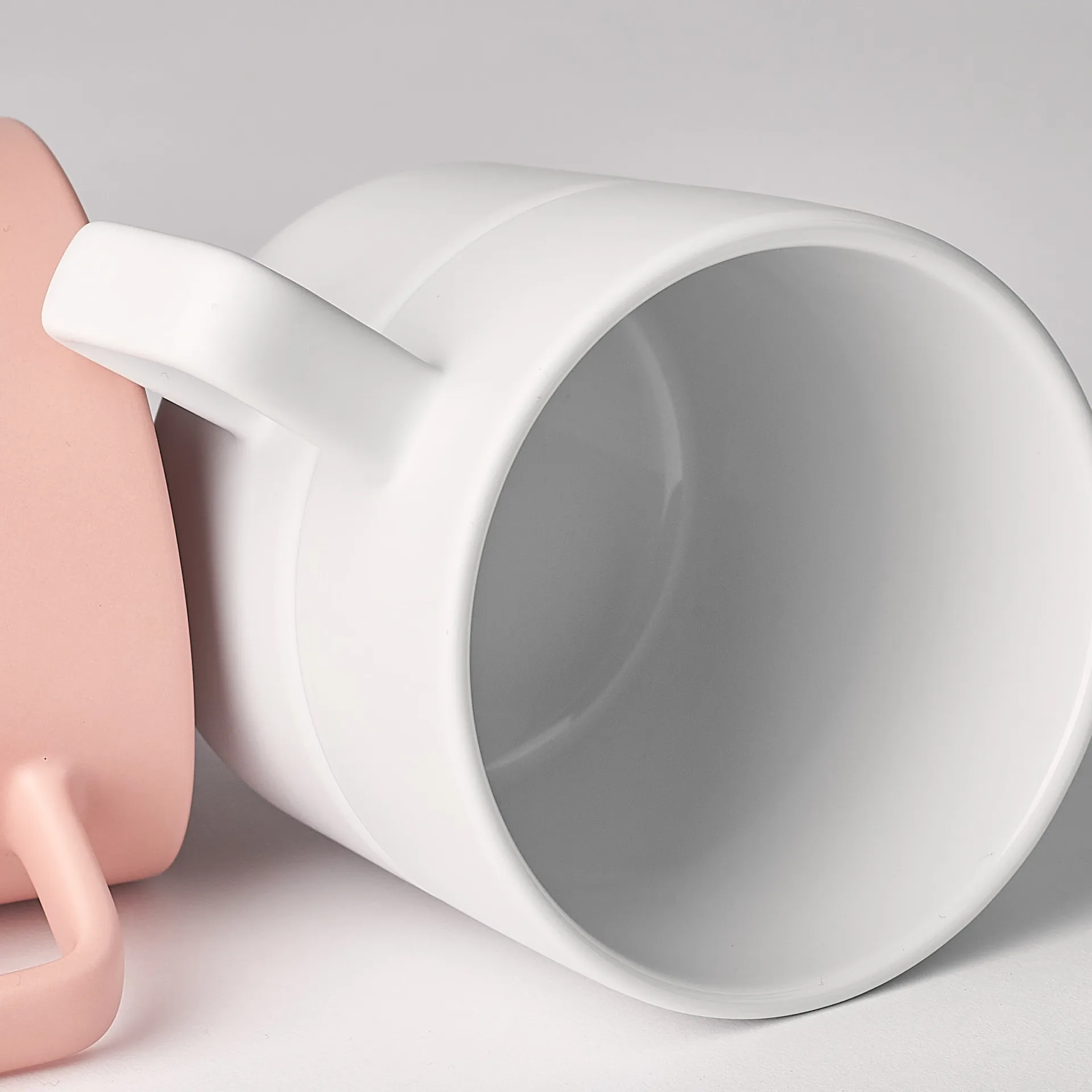 Tazza Lines 50 cl confezione da 2, bianco NJRD