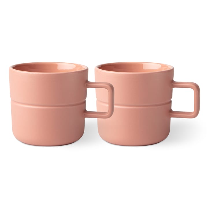 Tazza Lines 50 cl confezione da 2 - rosa - NJRD