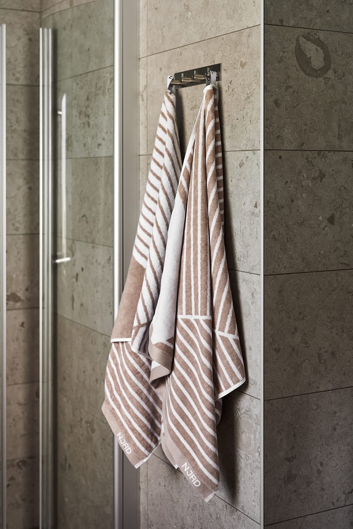 Telo da bagno Stripes 70x140 cm - Beige - NJRD