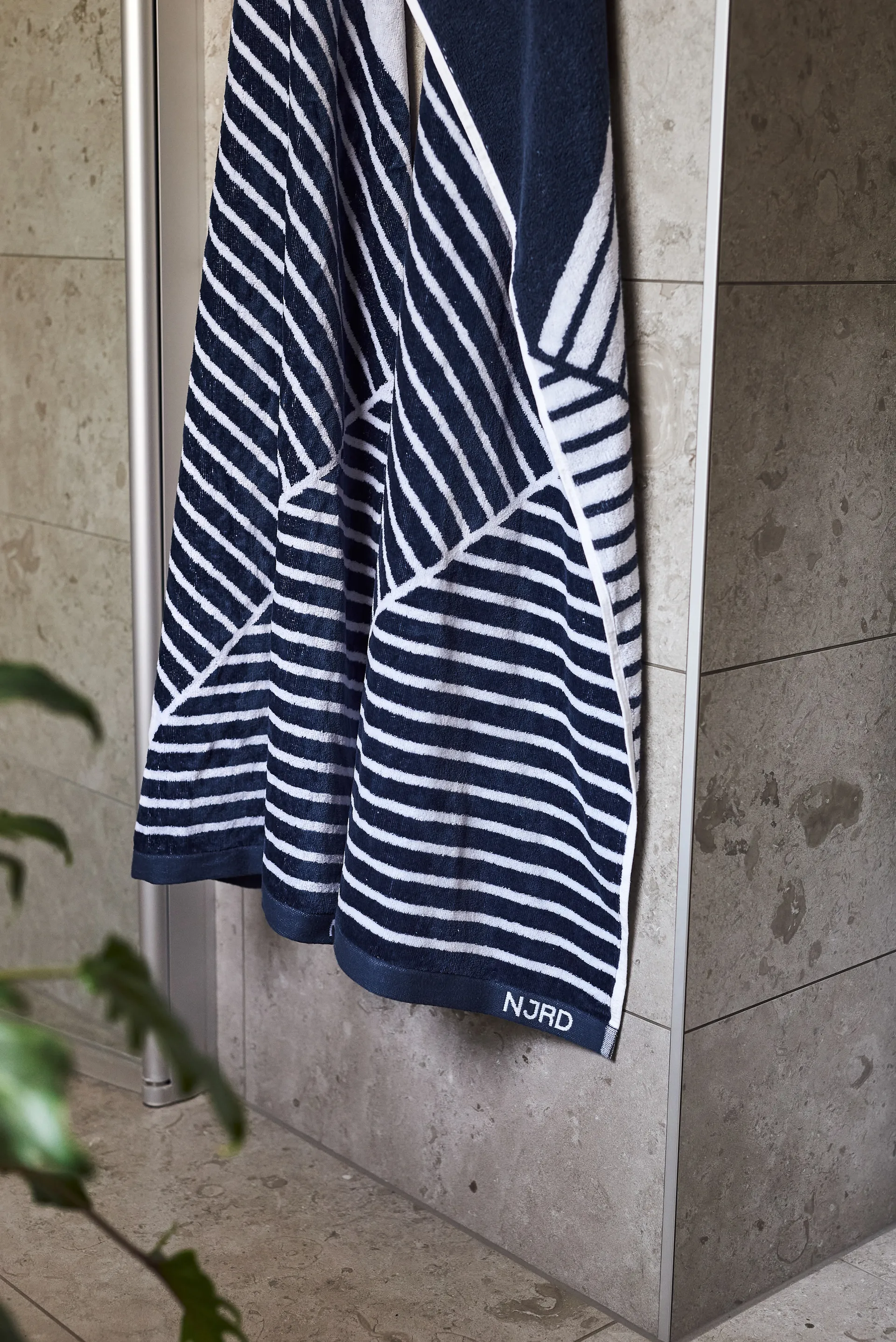 Telo da bagno Stripes 70x140 cm, Blu NJRD