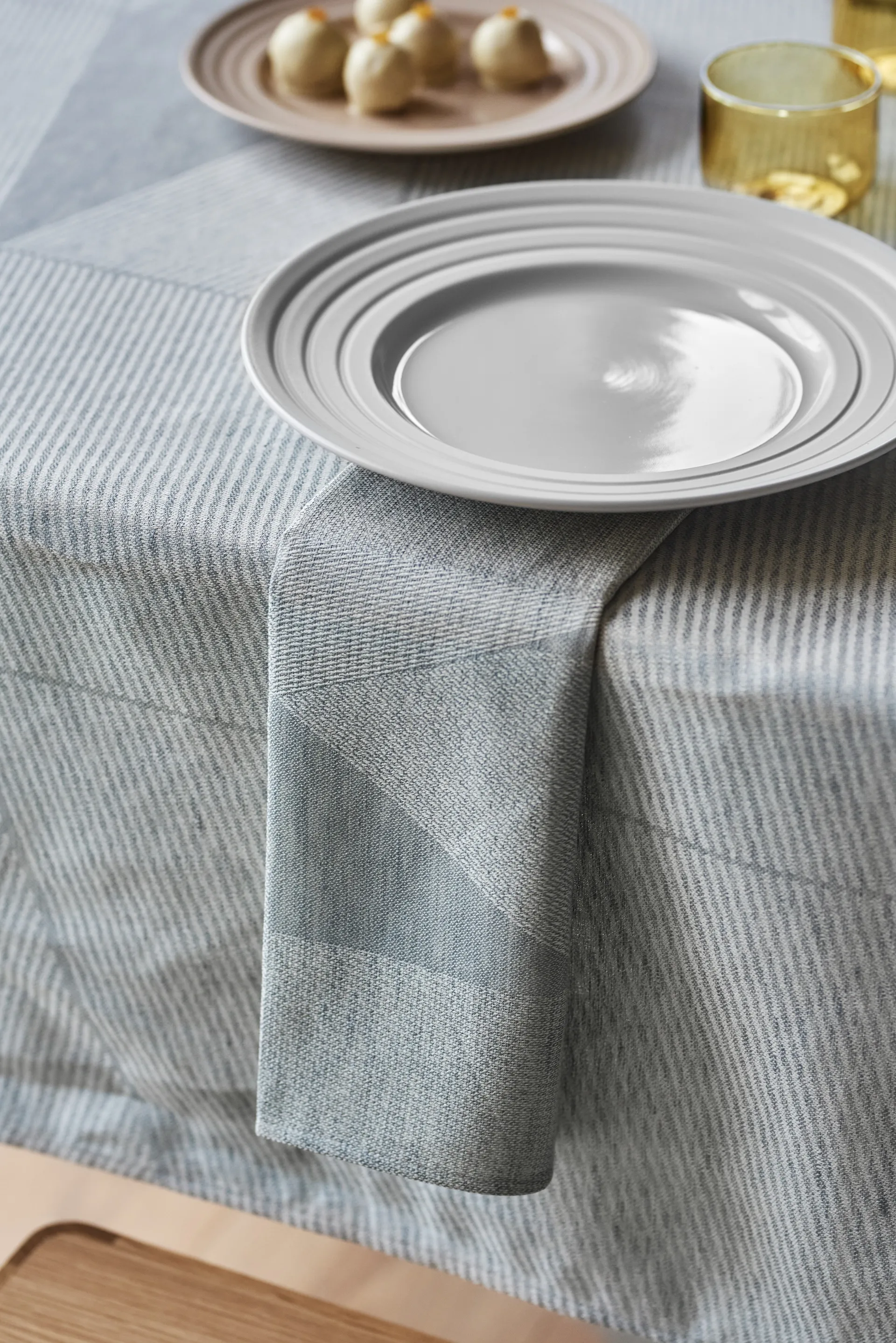 Tovagliolo Metric 47x47 cm confezione da 4 , Blu-bianco NJRD