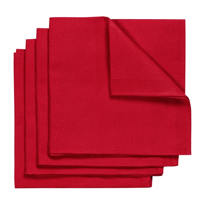 Tovagliolo Metric 47x47 cm confezione da 4  - Rosso - NJRD