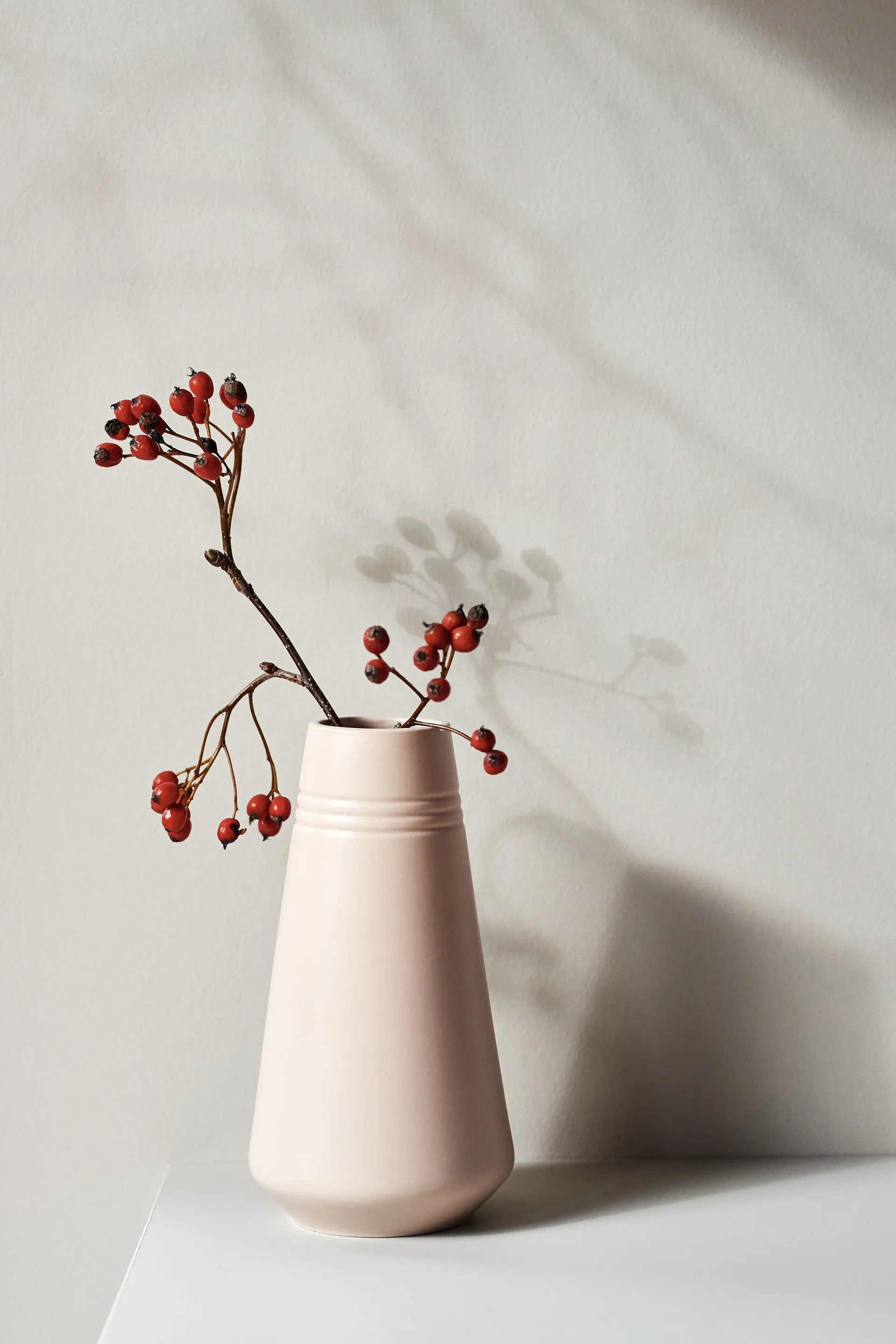 Vaso Lines 22 cm, Beige NJRD