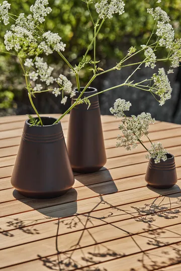 Vaso Lines 22 cm - Marrone - NJRD