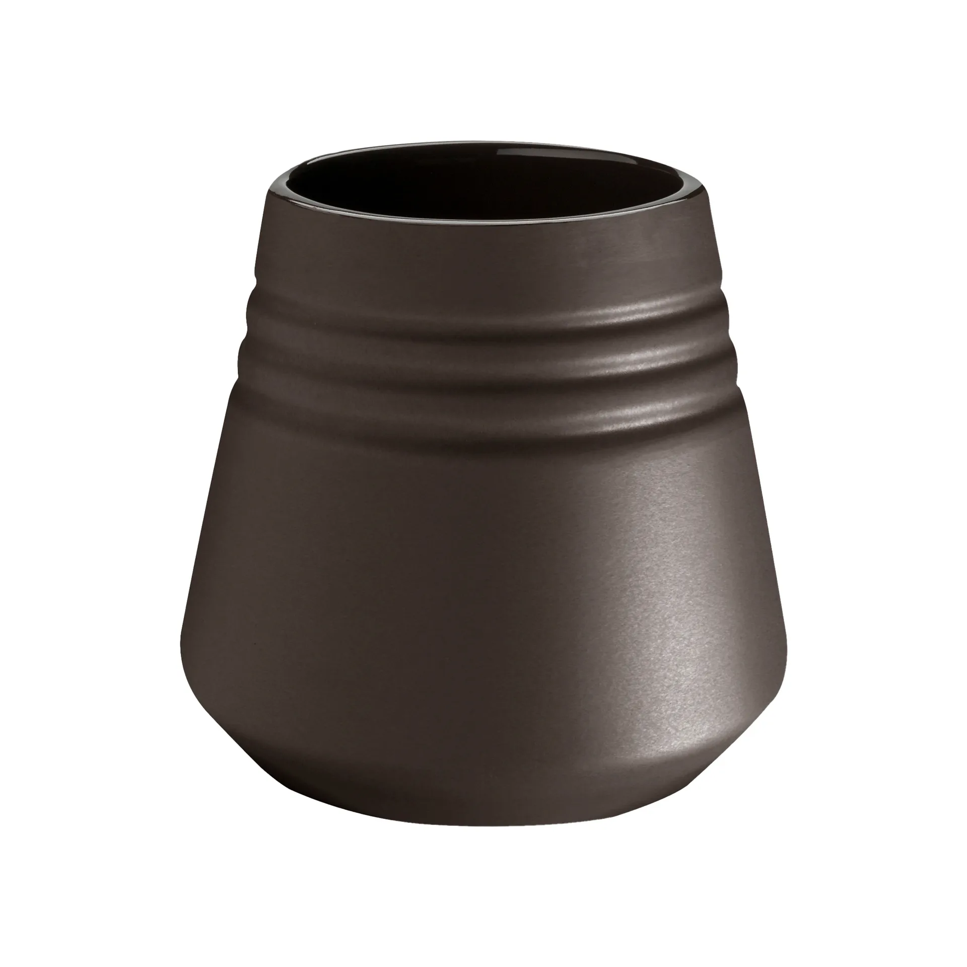 Vaso Lines 8 cm, Marrone NJRD