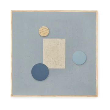 Bacheca Noticeboard + 3 magneti - Blu - Nofred