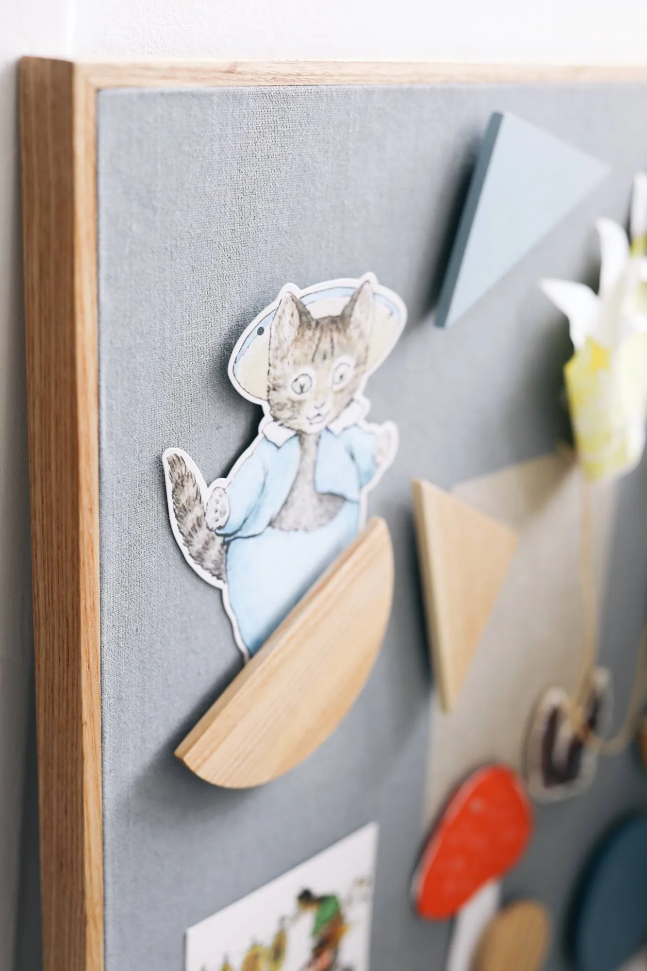 Bacheca Noticeboard + 3 magneti, Blu Nofred