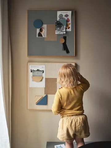 Bacheca Noticeboard + 3 magneti - Blu - Nofred