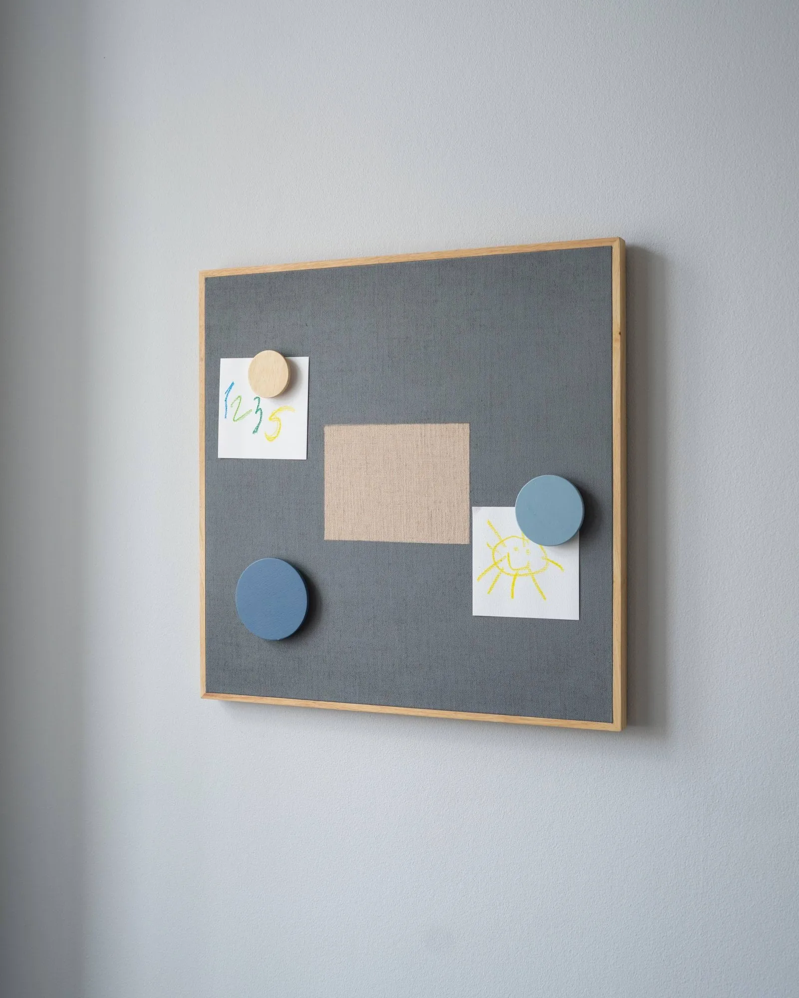 Bacheca Noticeboard + 3 magneti, Blu Nofred
