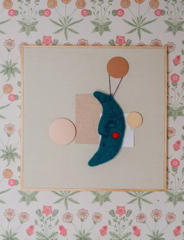 Bacheca Noticeboard + 3 magneti - Sabbia - Nofred
