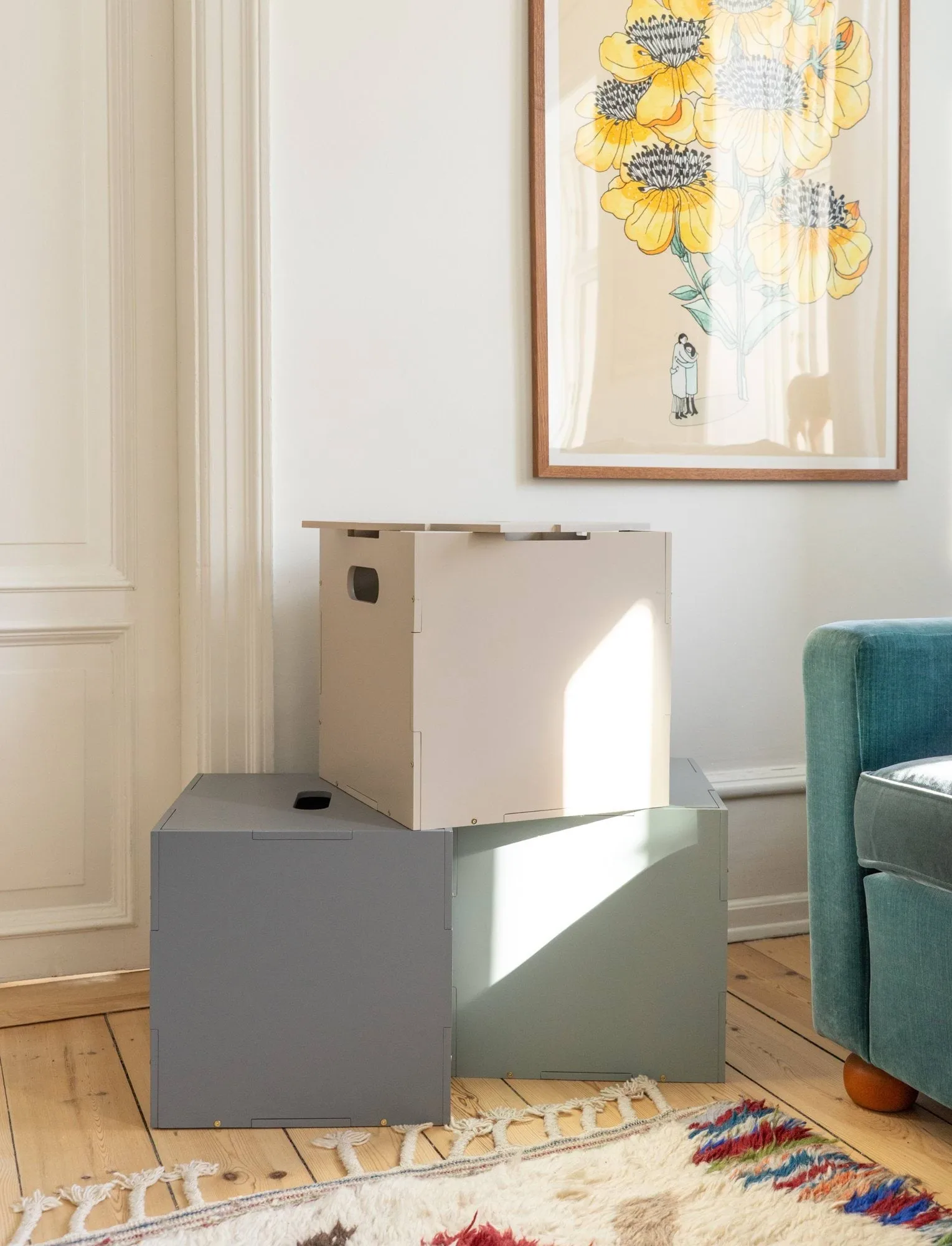 Contenitore Cube Storage, Beige Nofred