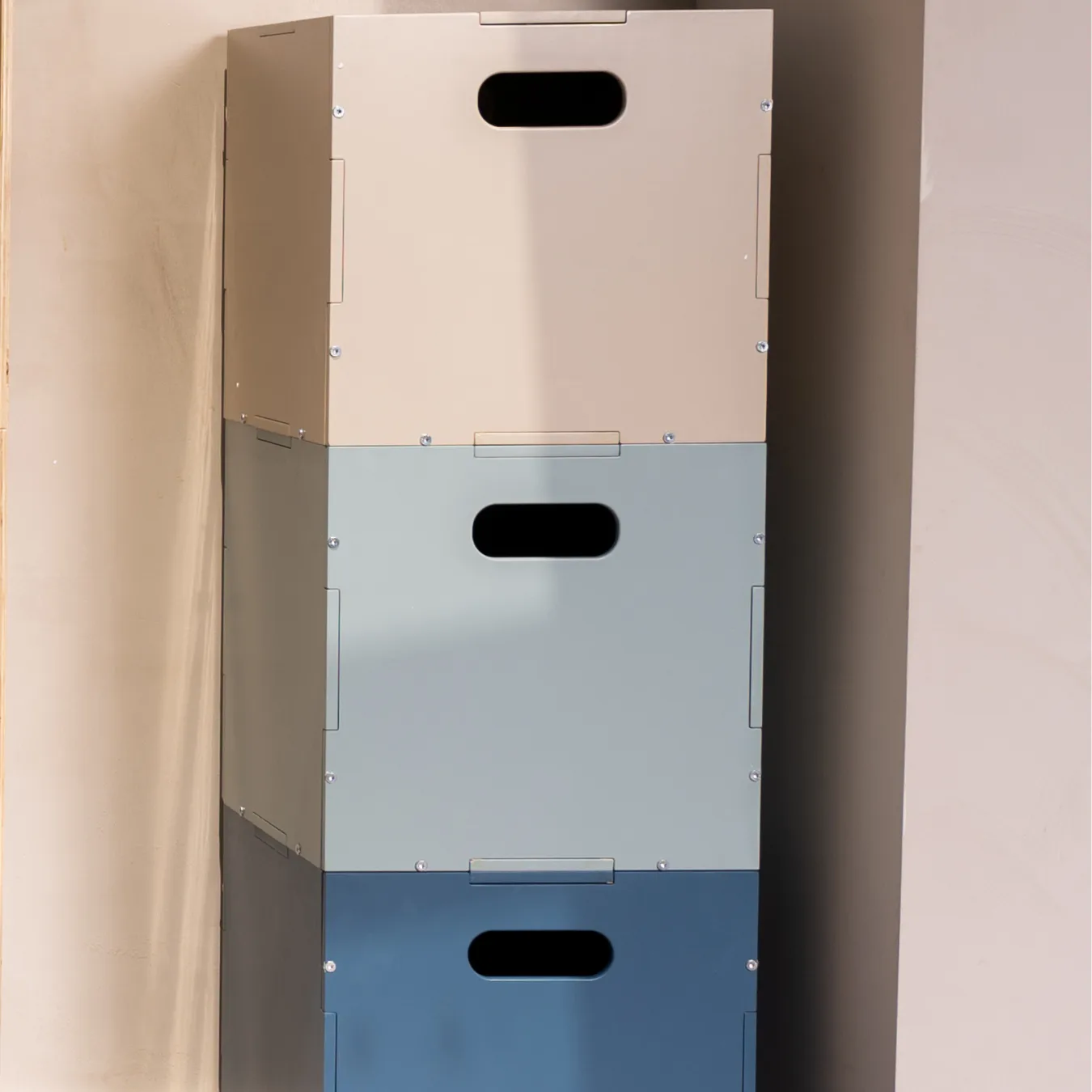 Contenitore Cube Storage, Blu Nofred