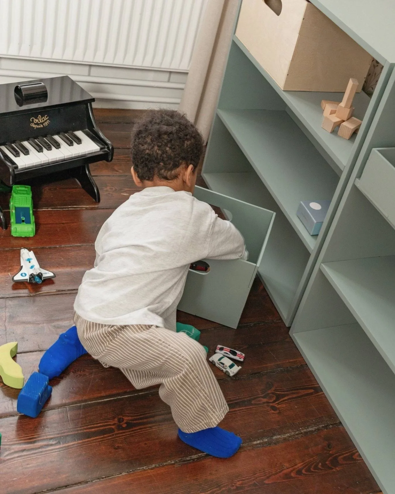Contenitore Kiddo Box , Verde oliva Nofred