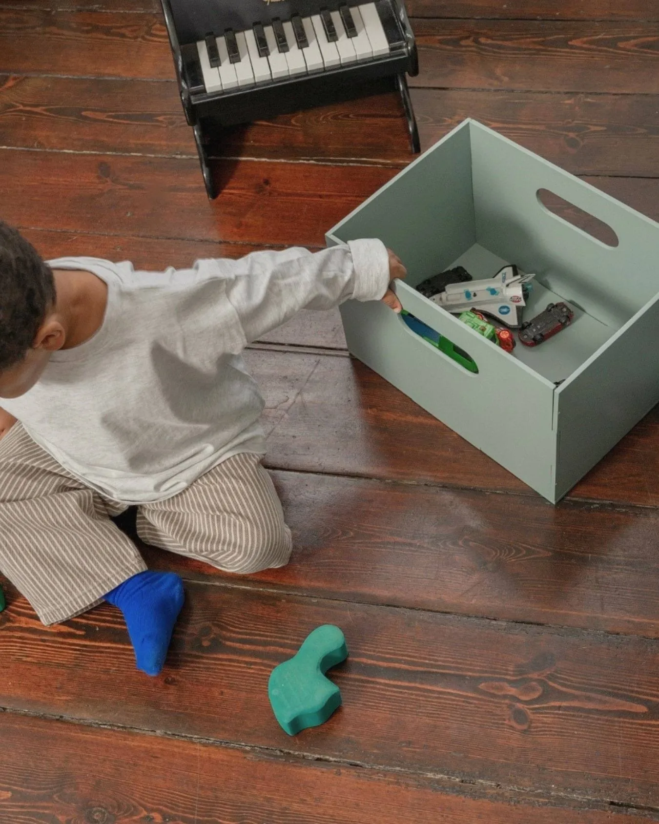 Contenitore Kiddo Box , Verde oliva Nofred
