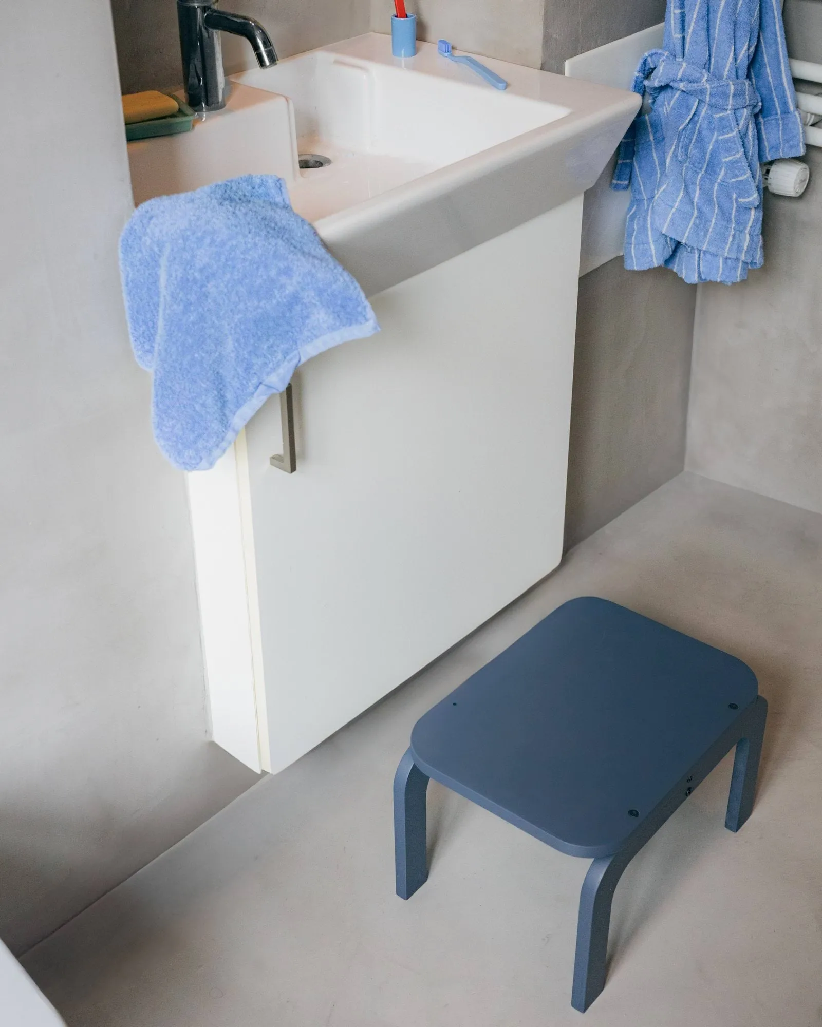 Kiddo Step Seat sgabello, Blu Nofred