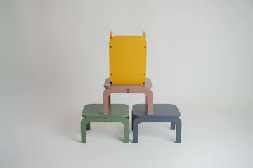 Kiddo Step Seat sgabello - Curry - Nofred