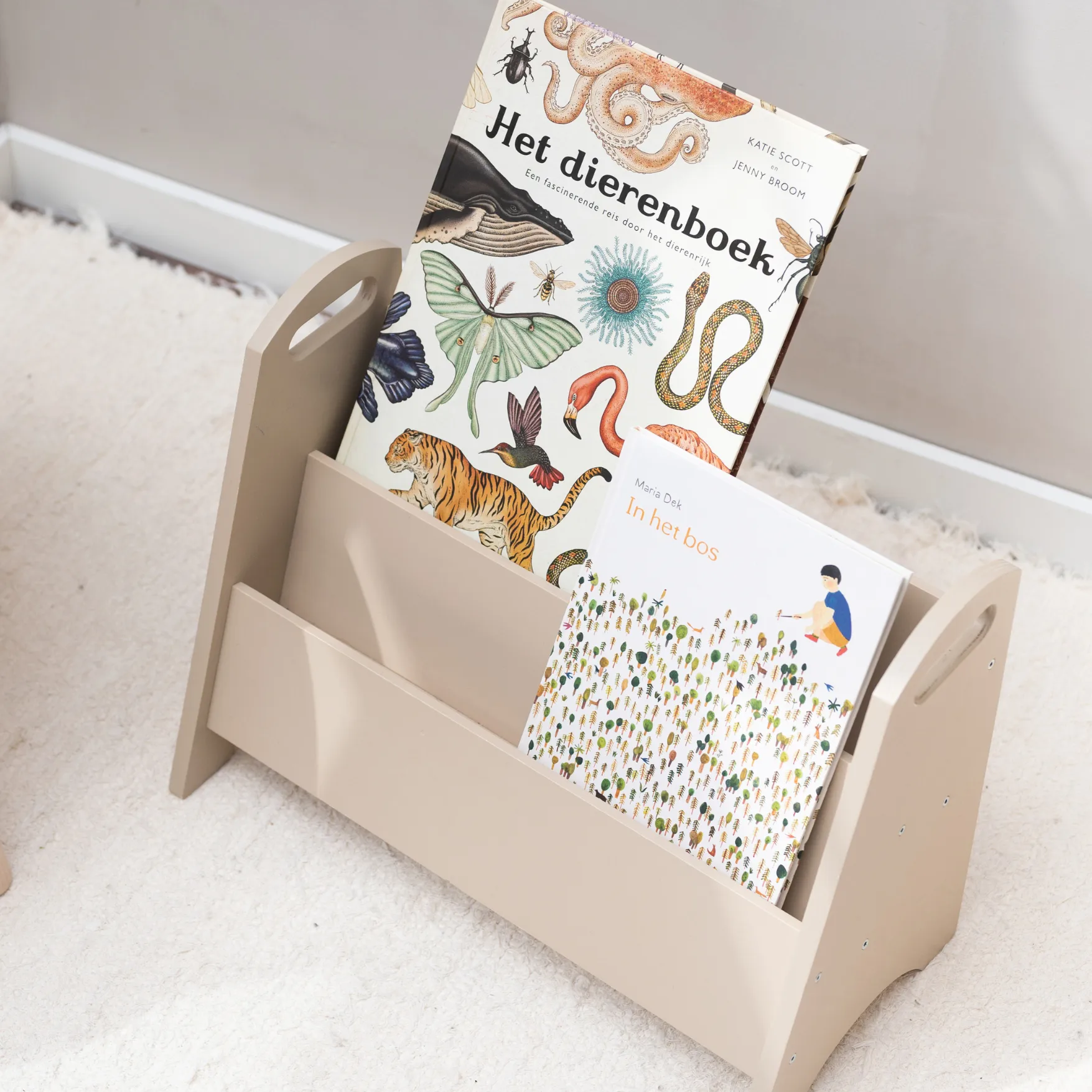 Libreria per bambini Book Holder, Beige Nofred