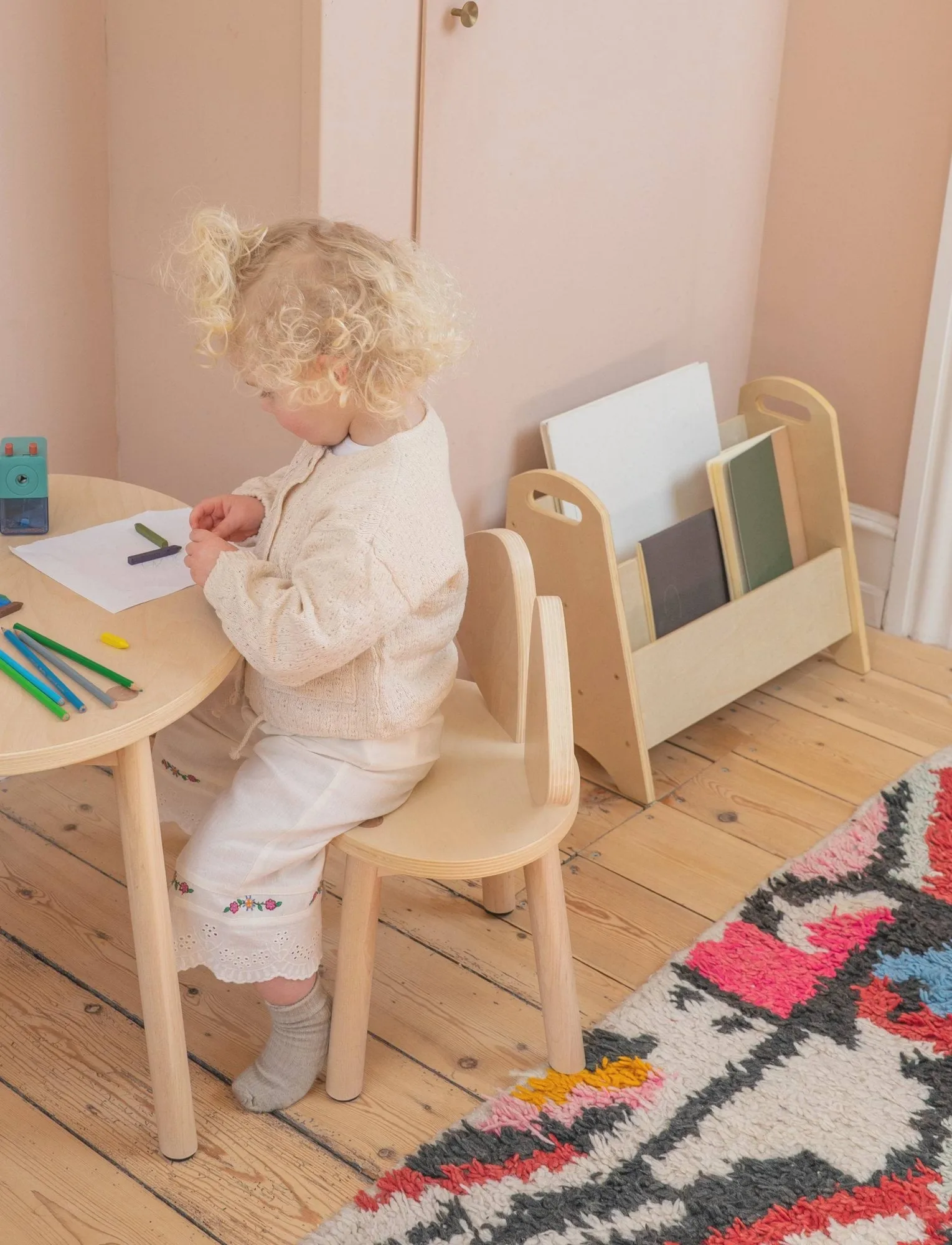 Libreria per bambini Book Holder, Betulla Nofred