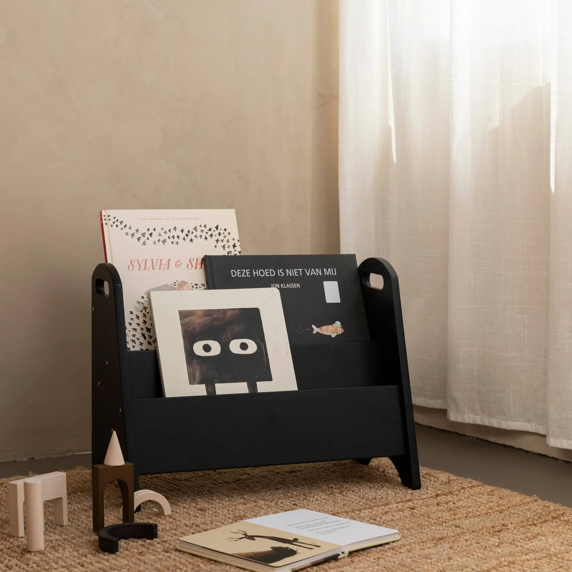 Libreria per bambini Book Holder, Nero Nofred