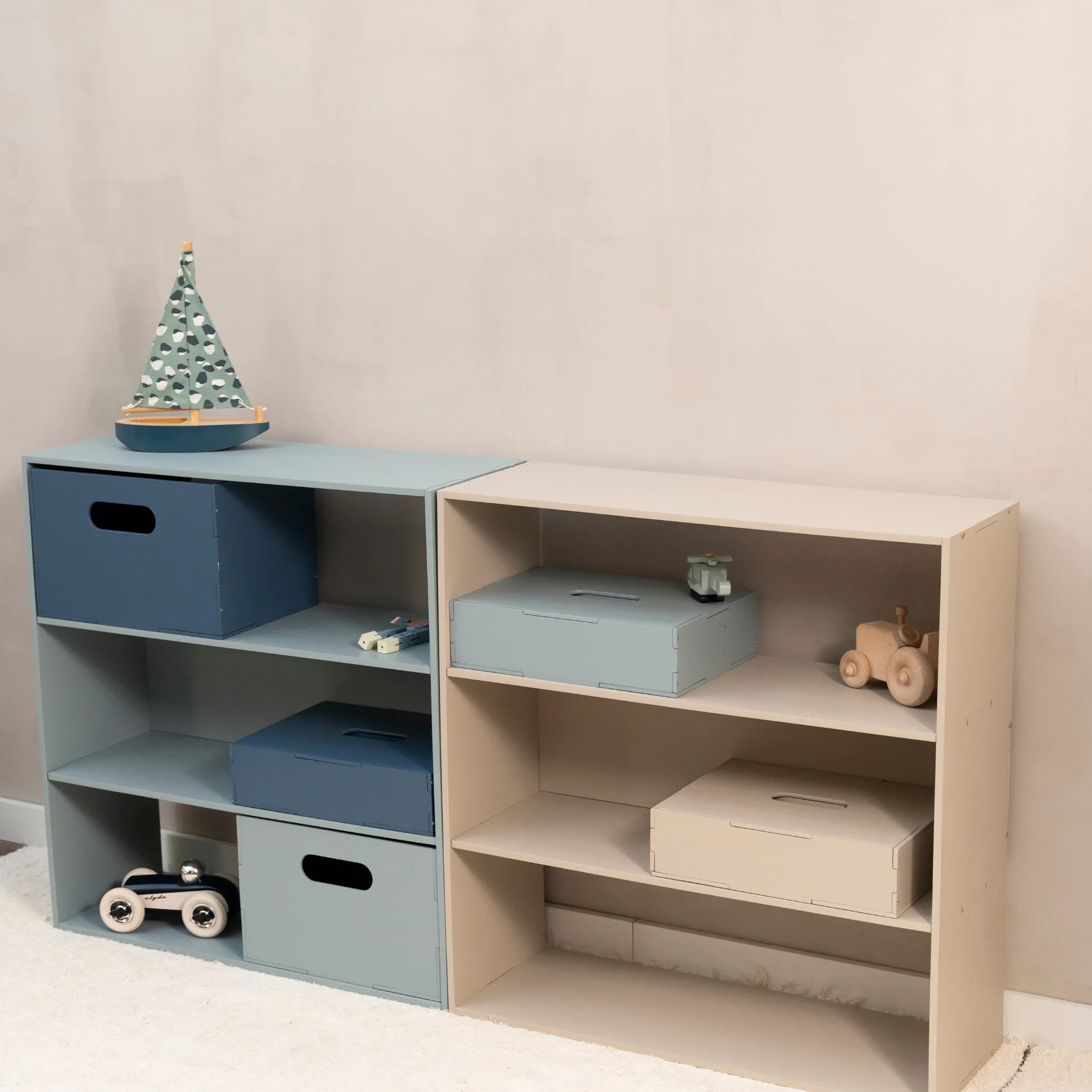 Mensola per bambini Kiddo Shelving, Verde oliva Nofred