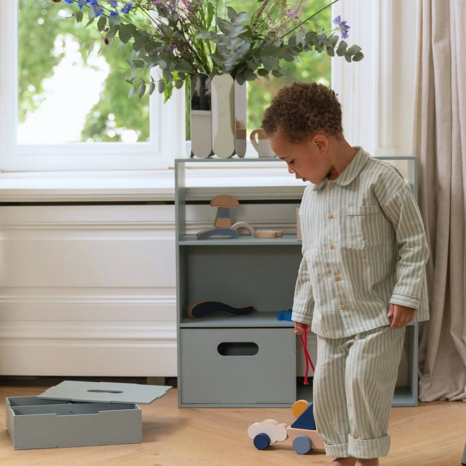 Mensola per bambini Kiddo Shelving, Verde oliva Nofred