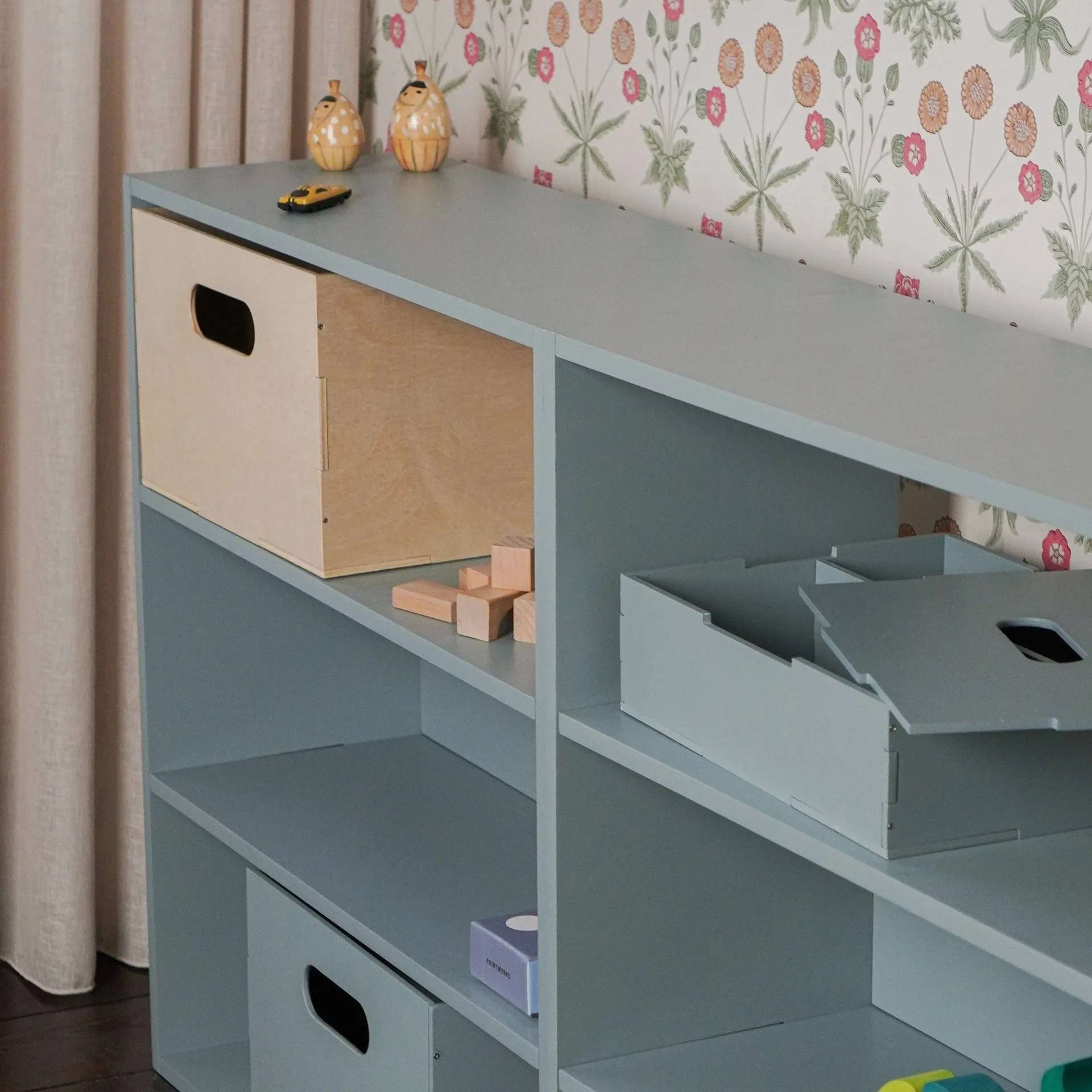 Mensola per bambini Kiddo Shelving, Verde oliva Nofred