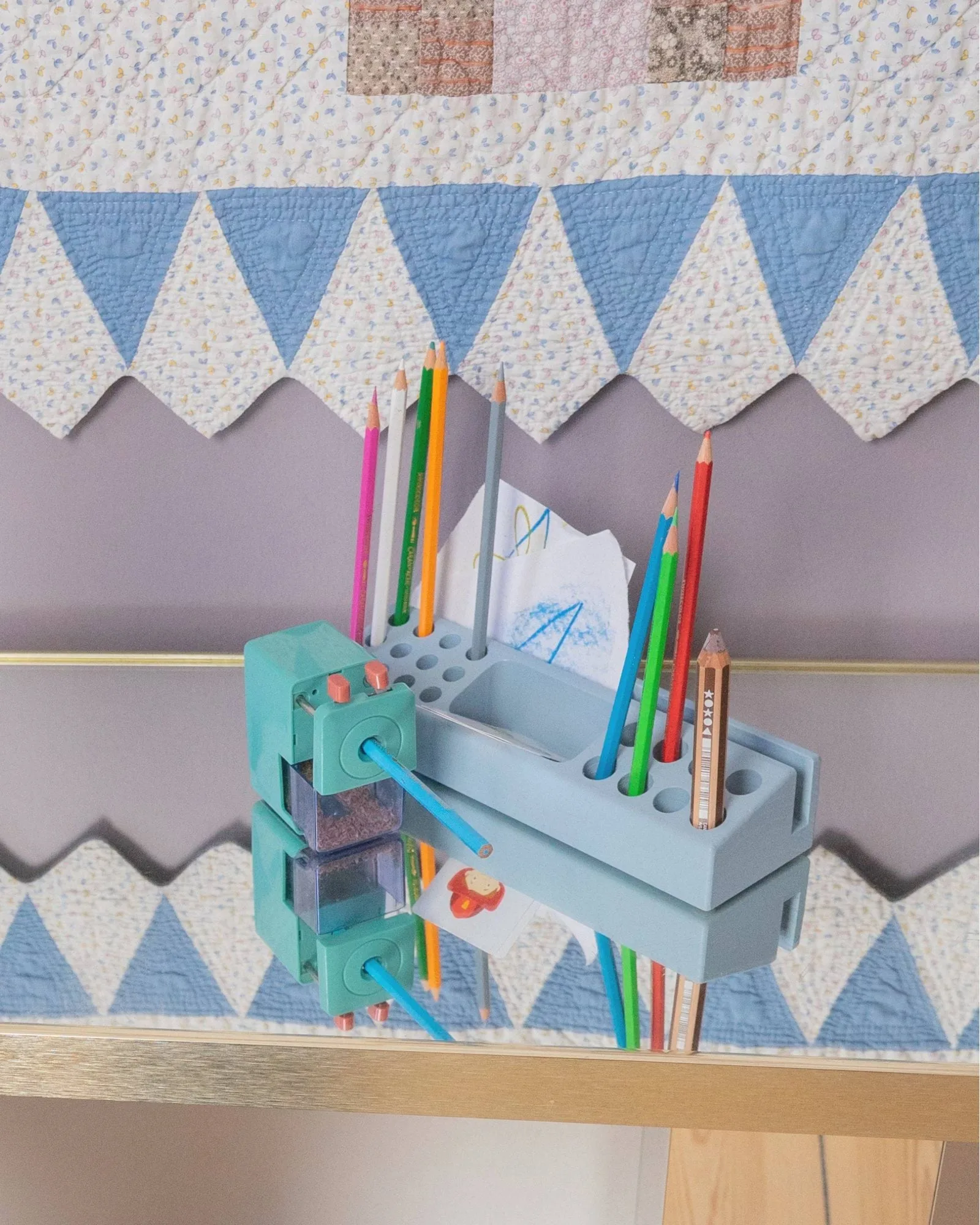 Portapenne Penholder, Blu Nofred