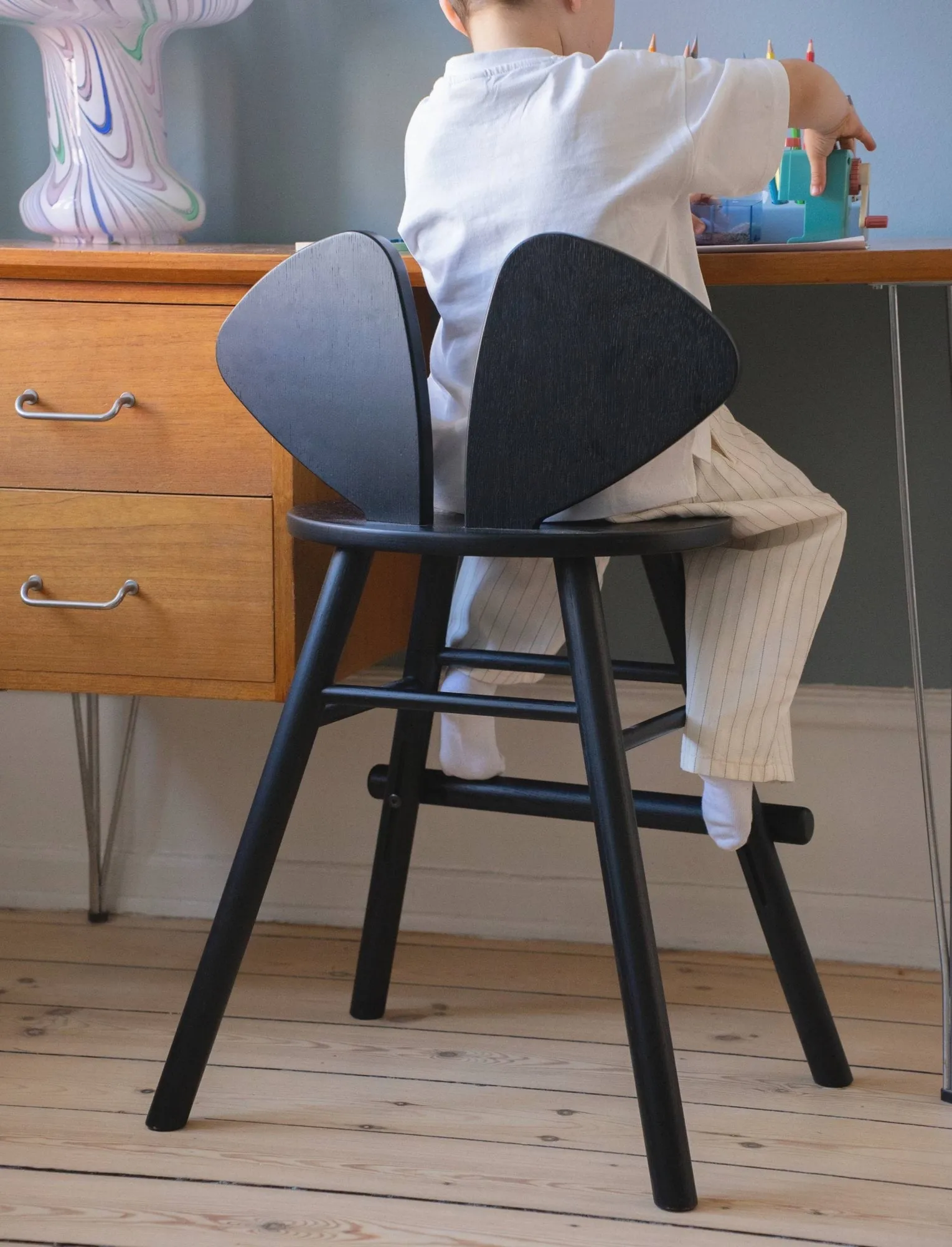 Sedia Mouse Chair Junior, Nero Nofred