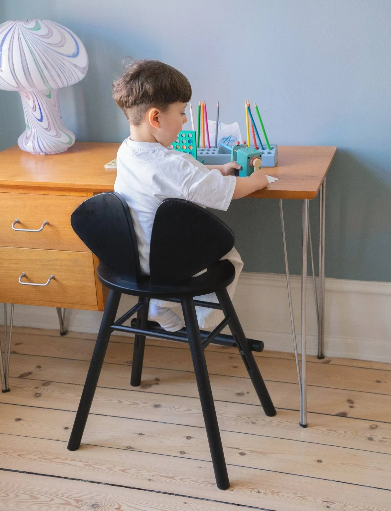 Sedia Mouse Chair Junior, Nero Nofred