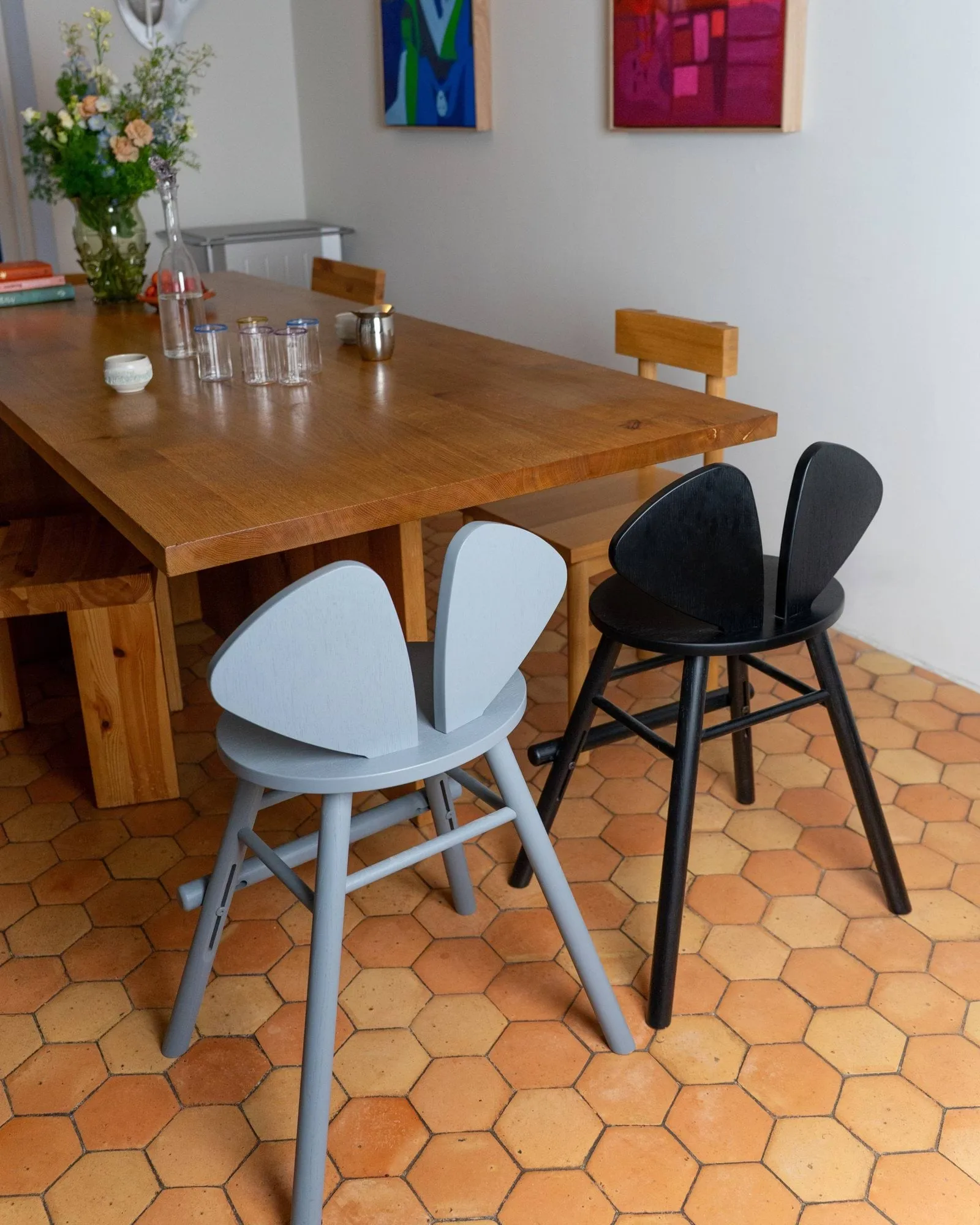 Sedia Mouse Chair Junior, Nero Nofred