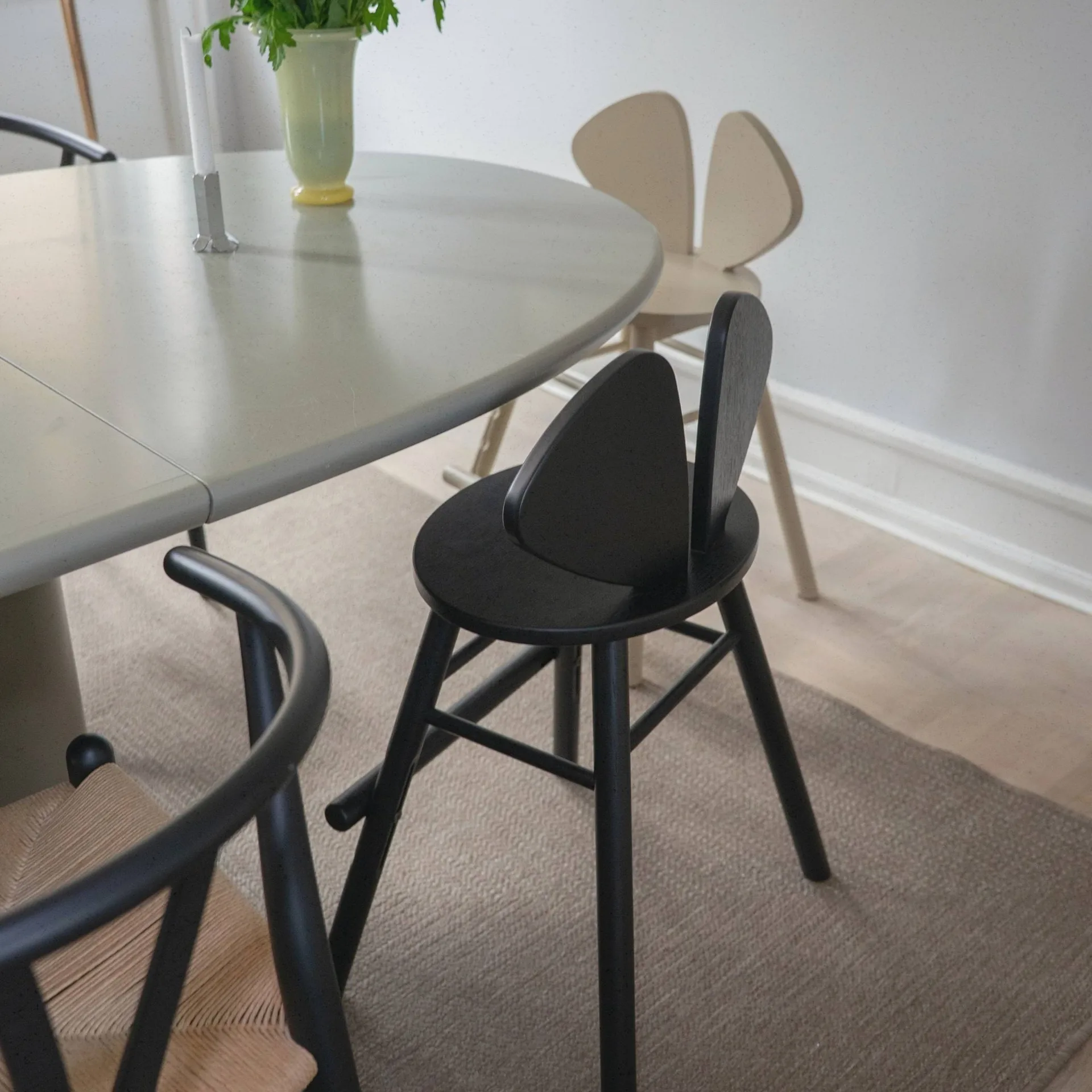 Sedia Mouse Chair Junior, Nero Nofred