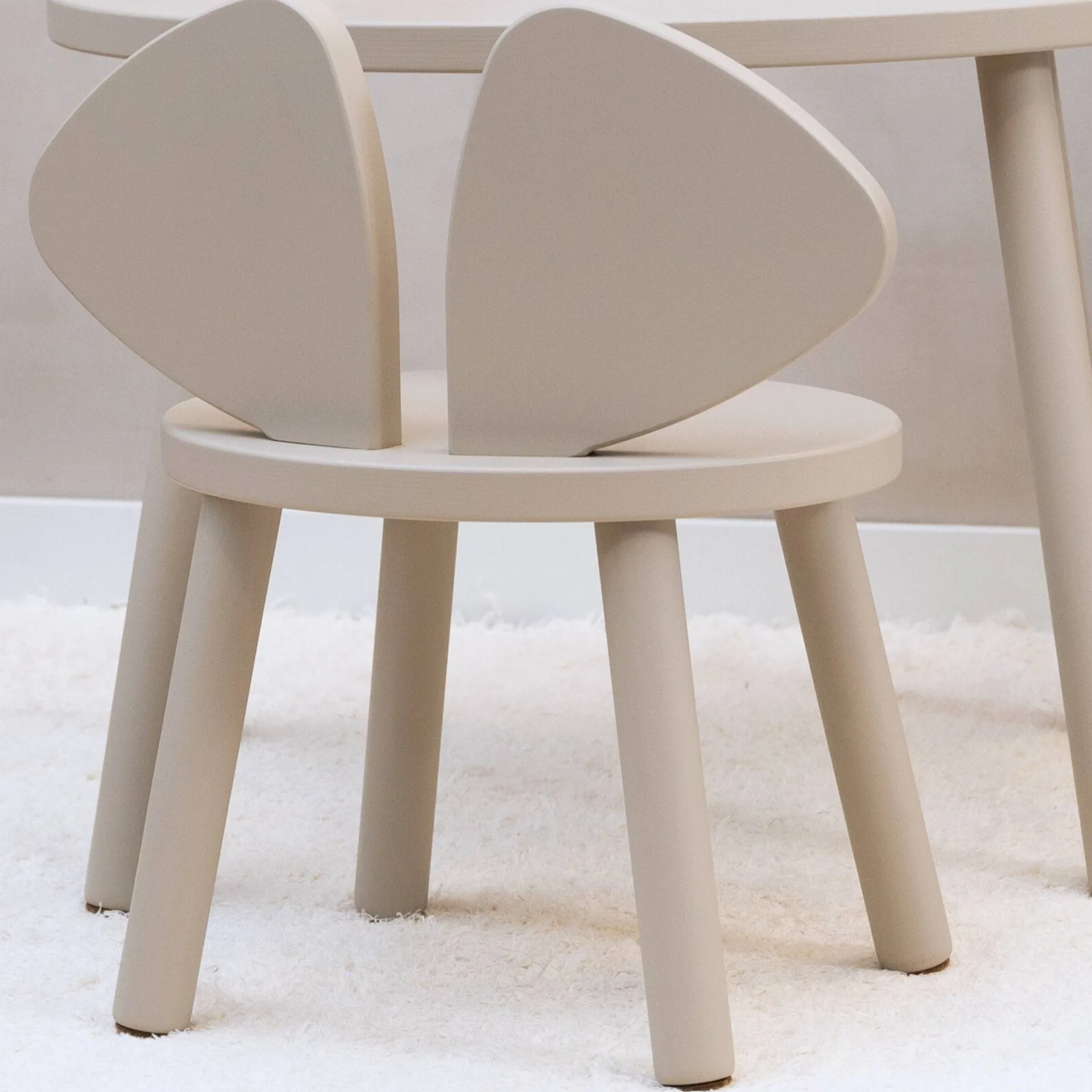 Sedia per bambini Mouse Chair, Beige Nofred