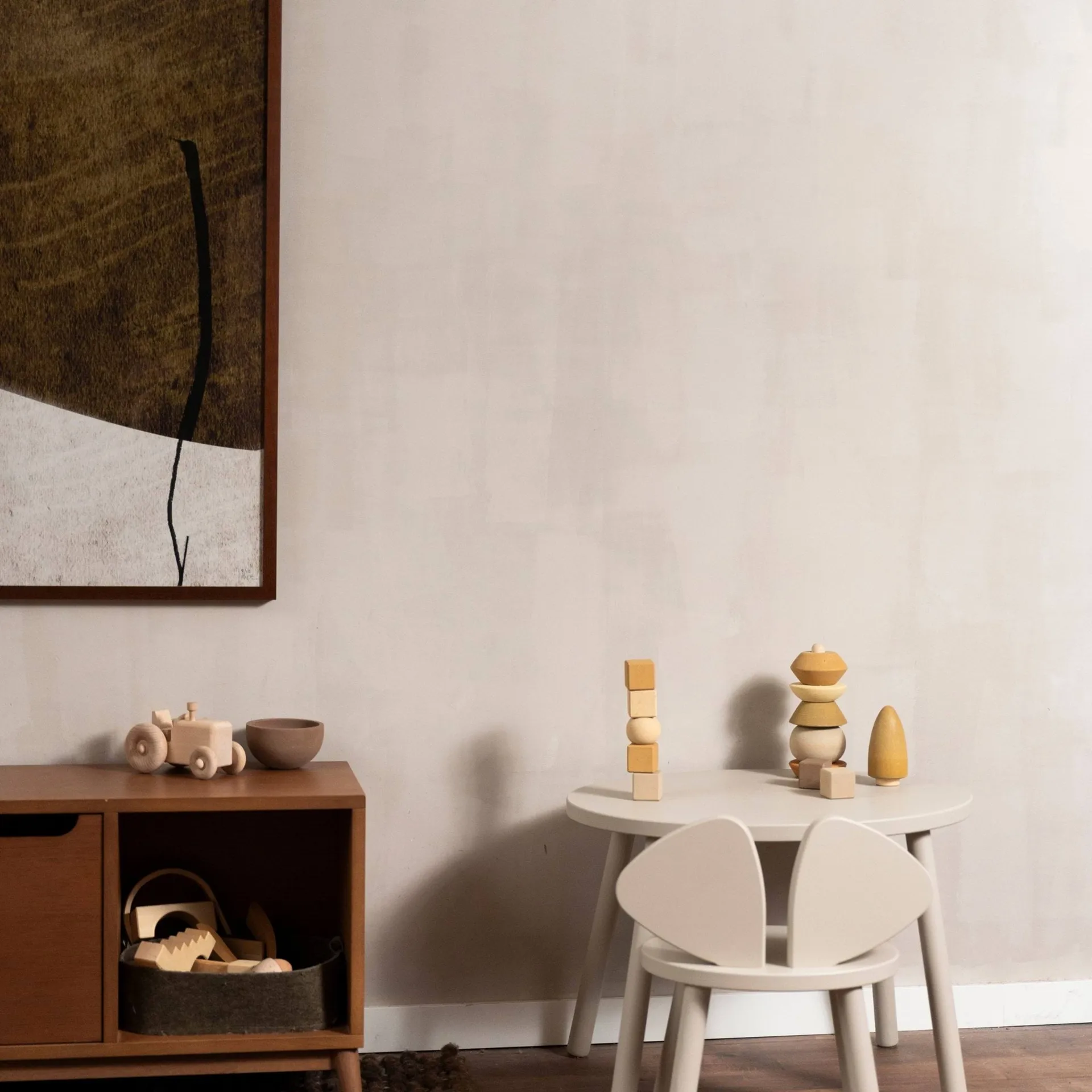 Sedia per bambini Mouse Chair, Beige Nofred
