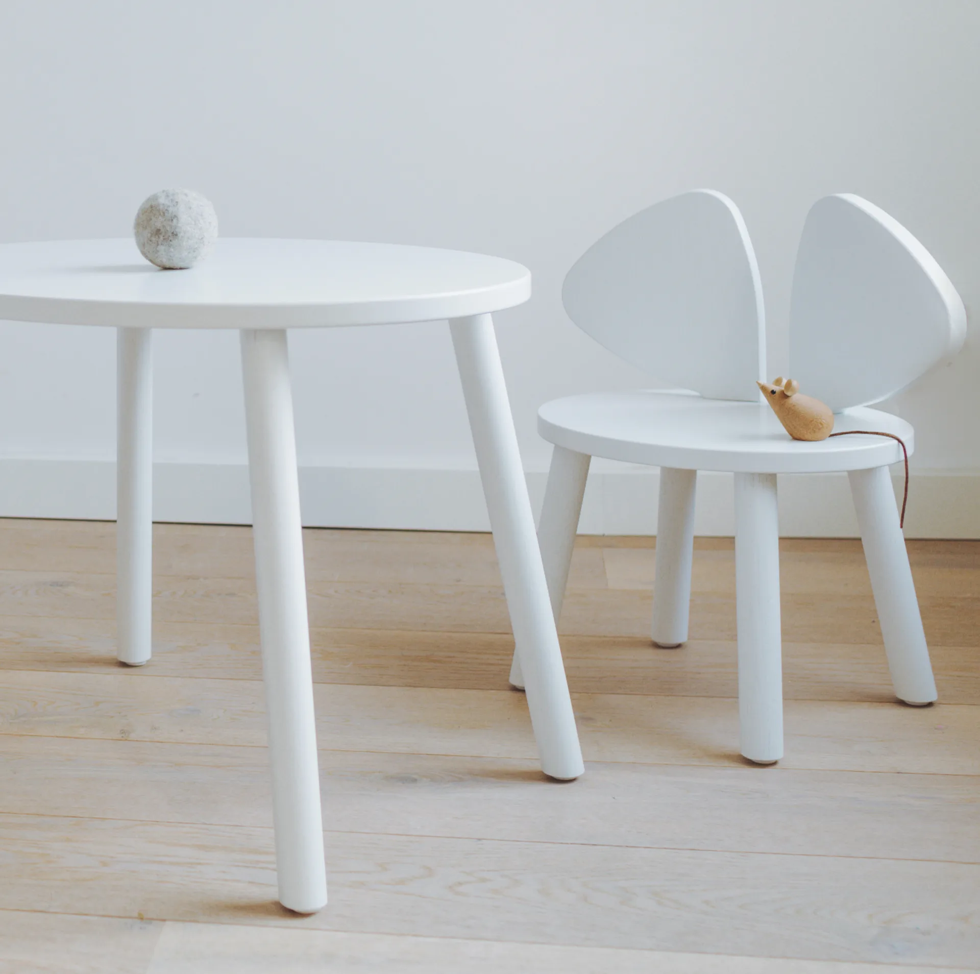 Sedia per bambini Mouse Chair, Bianco Nofred