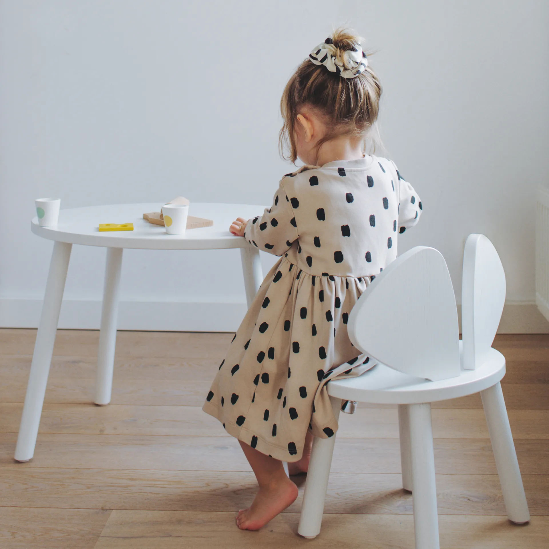 Sedia per bambini Mouse Chair, Bianco Nofred