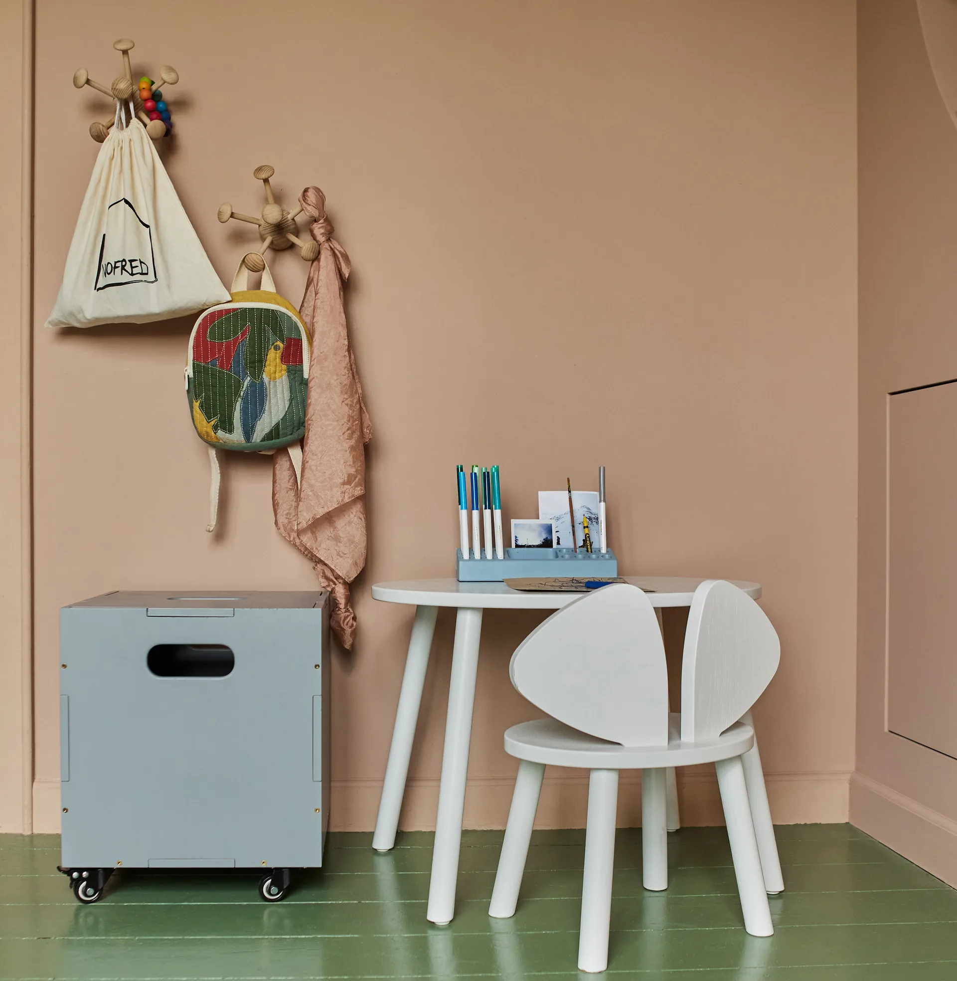 Sedia per bambini Mouse Chair, Bianco Nofred