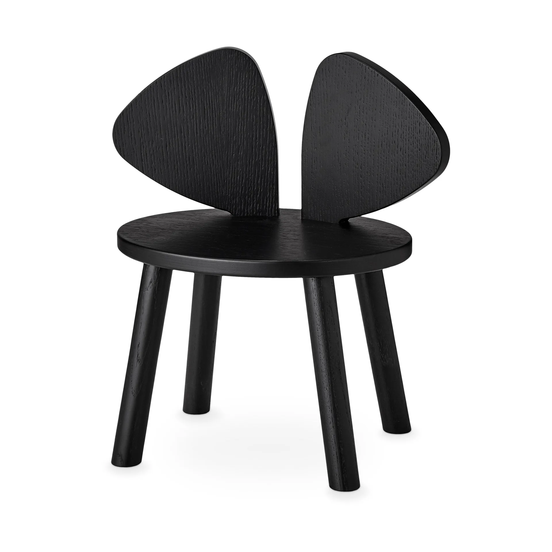 Sedia per bambini Mouse Chair, Nero Nofred