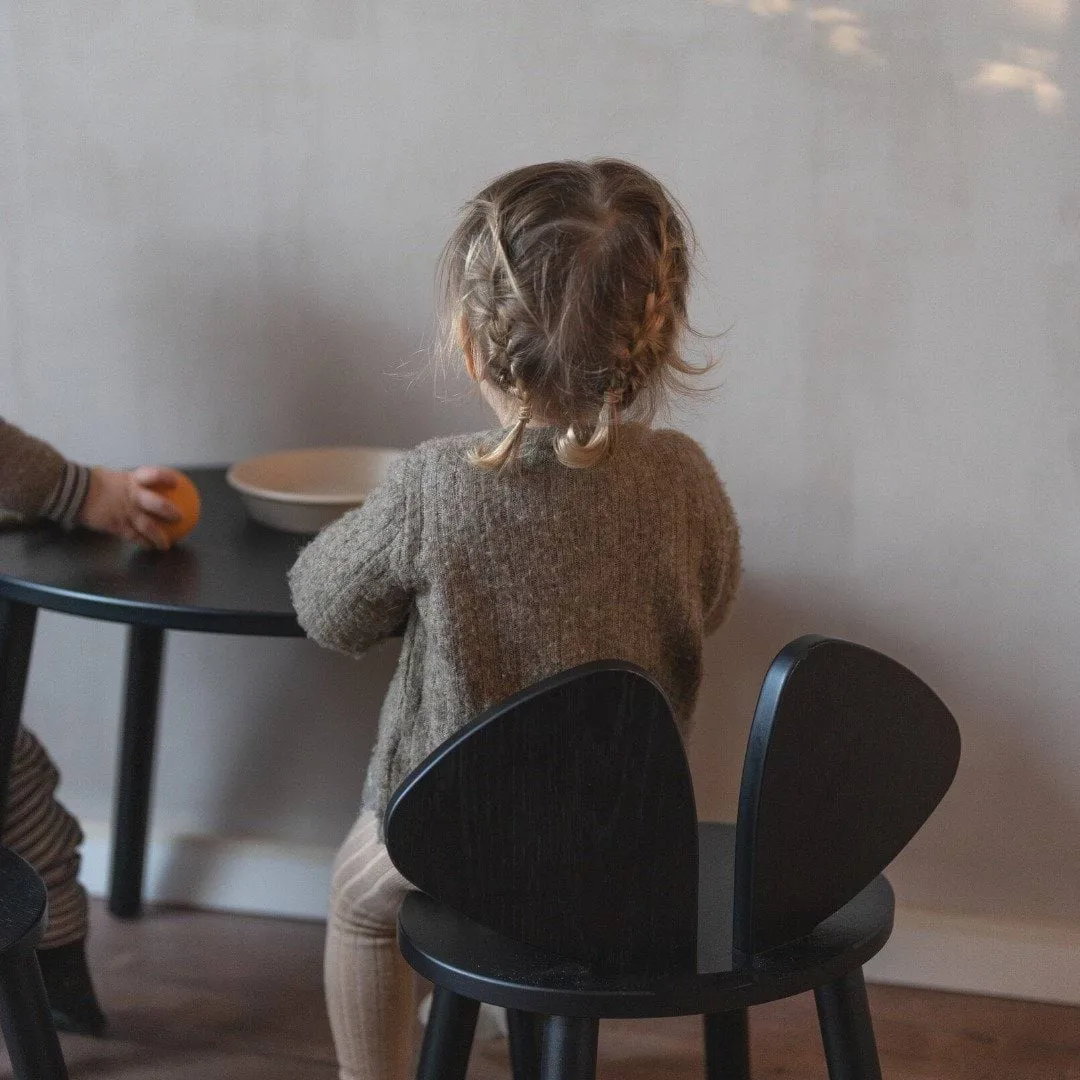 Sedia per bambini Mouse Chair, Nero Nofred