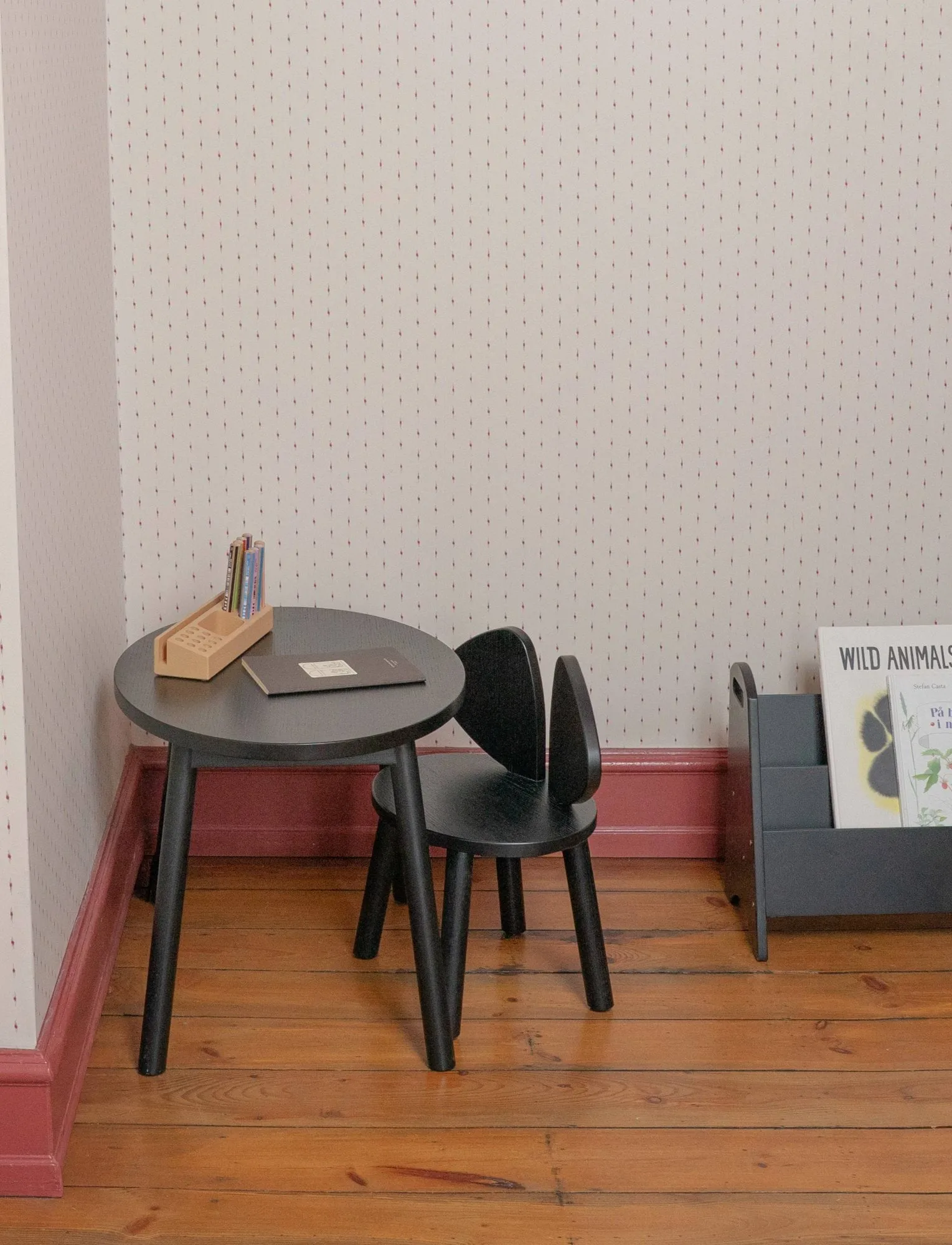 Sedia per bambini Mouse Chair, Nero Nofred