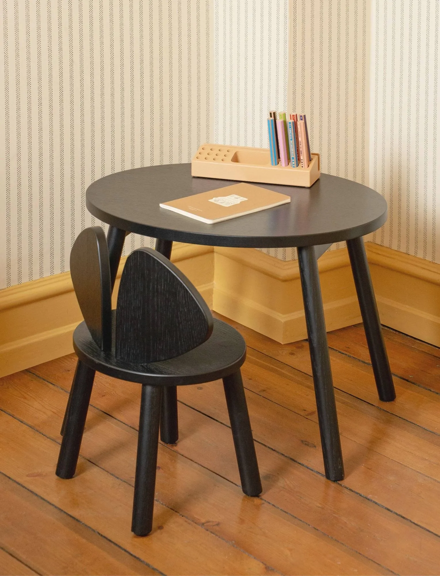 Sedia per bambini Mouse Chair, Nero Nofred