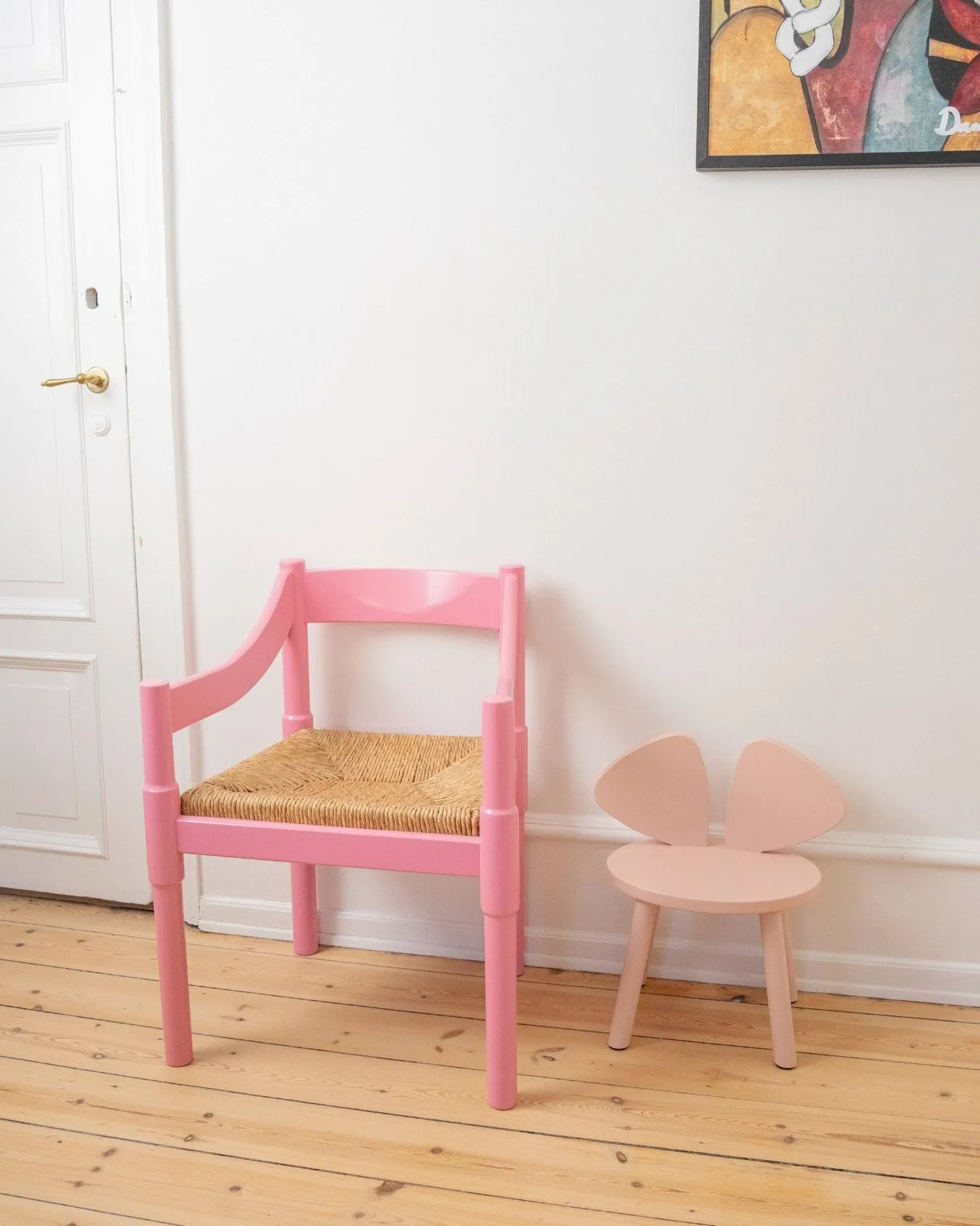 Sedia per bambini Mouse Chair, Rosa Nofred