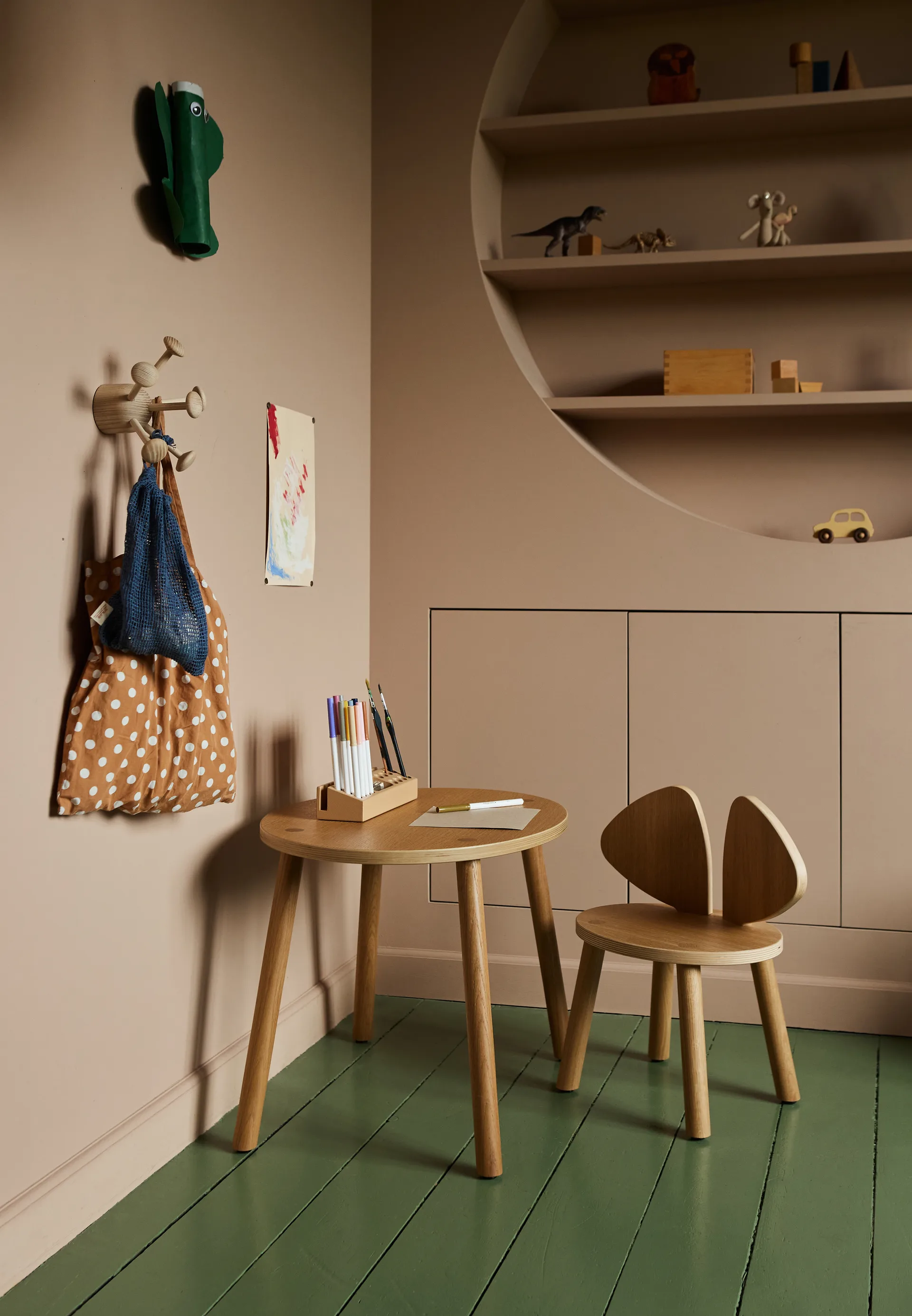 Sedia per bambini Mouse Chair, Rovere Nofred